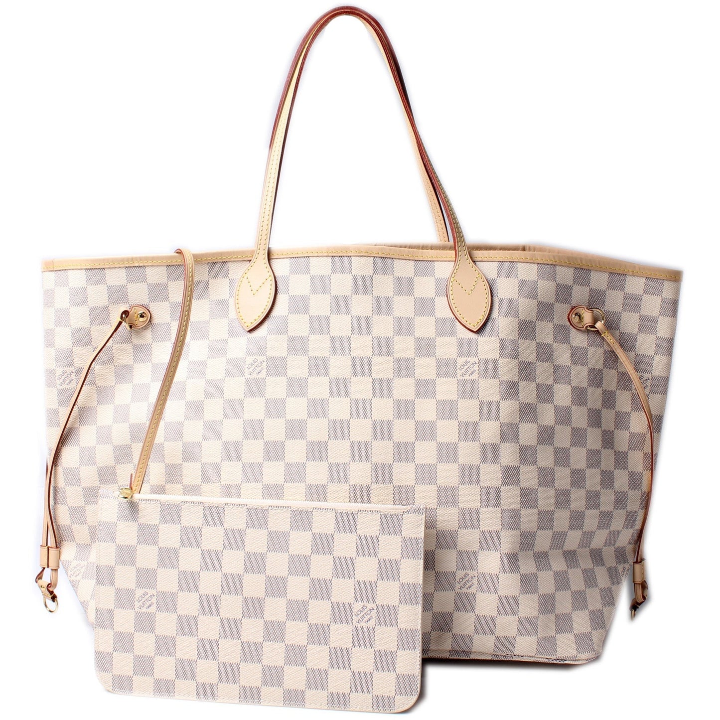 Louis Vuitton Neverfull W GM Azur Damier Wallet Case Azur 1