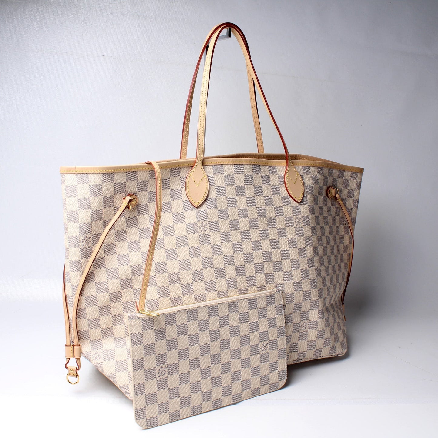 Louis Vuitton Neverfull W GM Azur Damier Wallet Case Azur 1