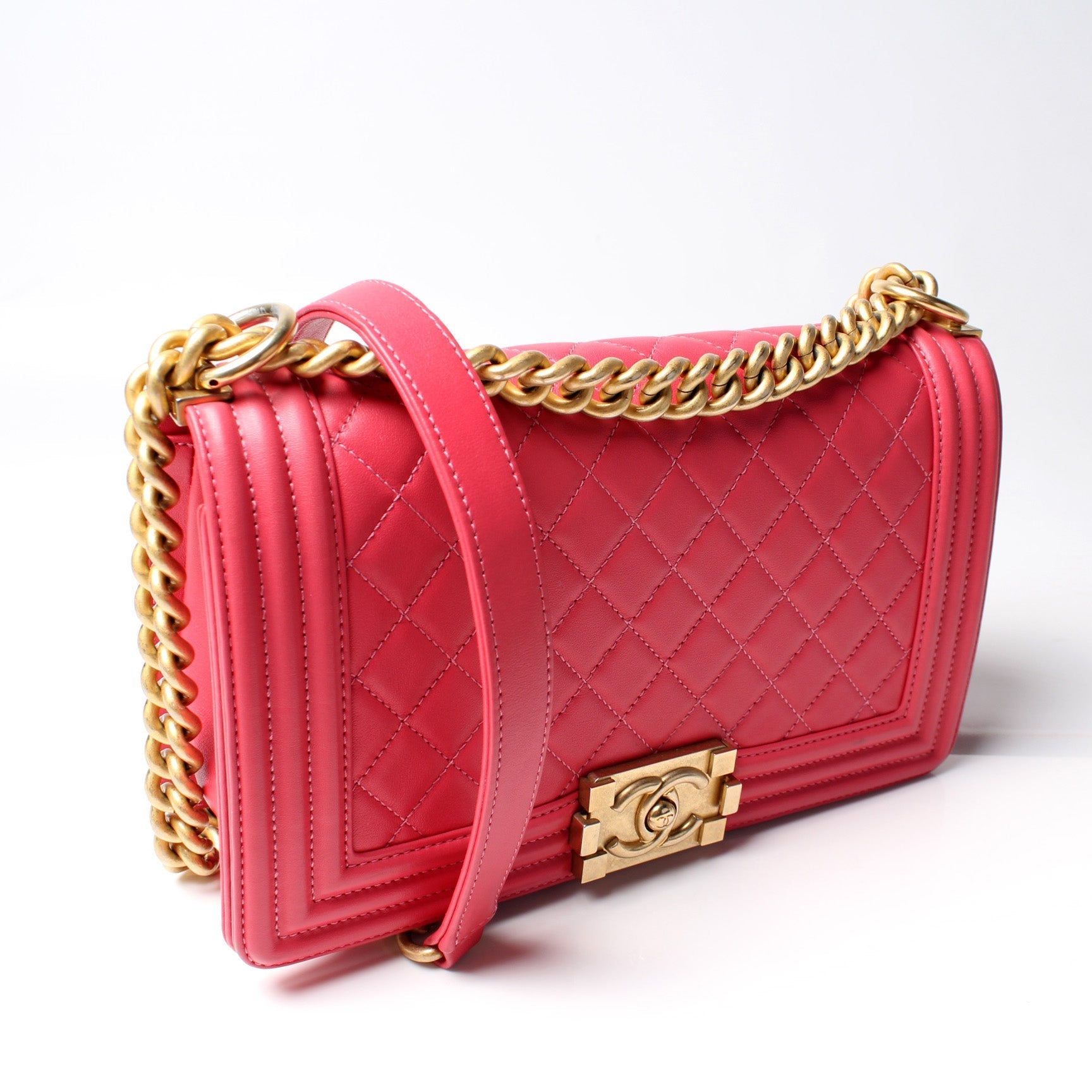 Chanel Boy Flap New Lambskin 29M Handbag Lambskin 29M