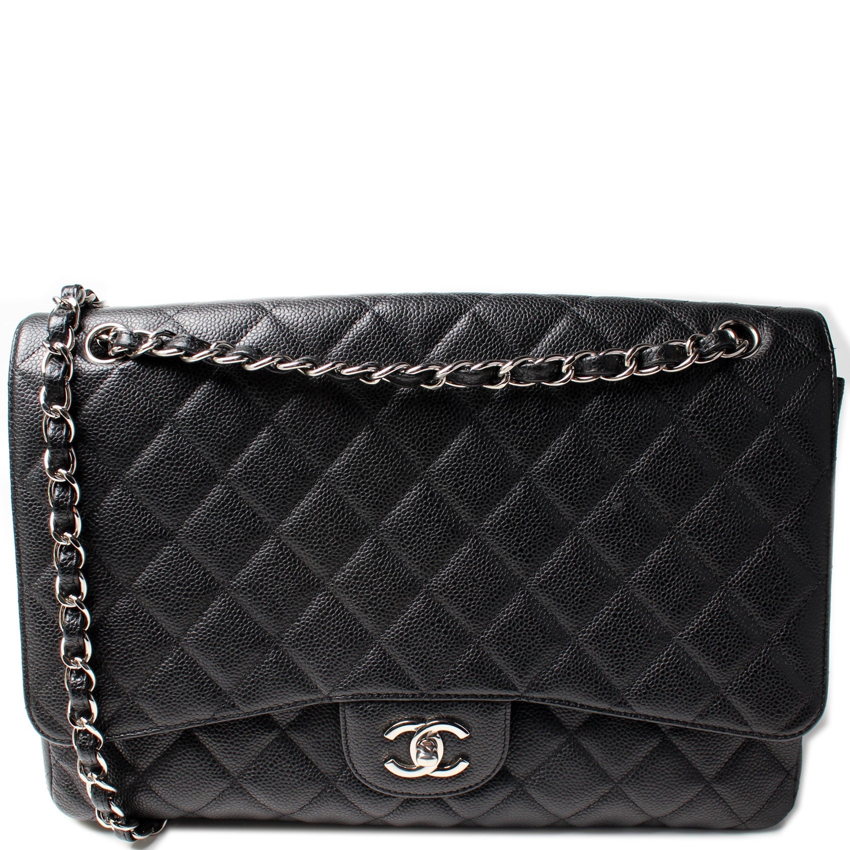 Chanel Classic Flap Maxi Caviar 10-13M Handbag