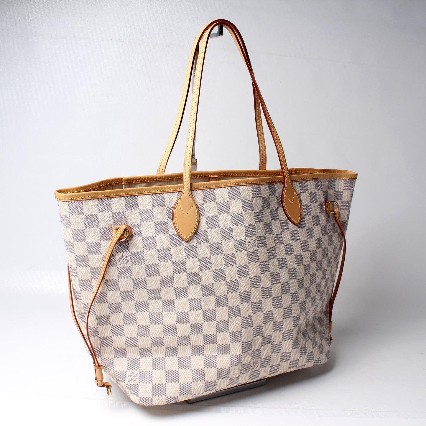 Louis Vuitton Neverfull MM Azur Damier Tote Bag Azur 73