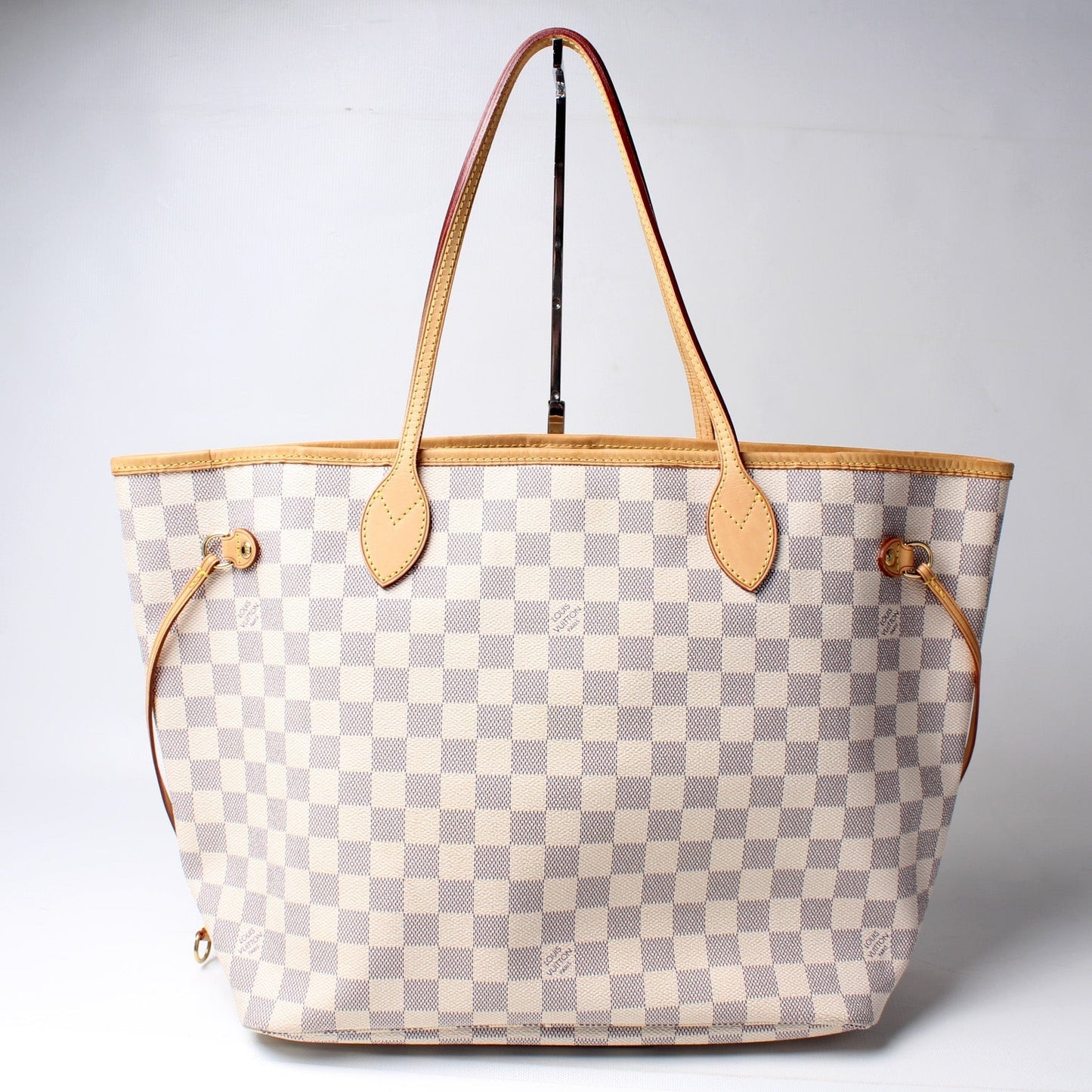 Louis Vuitton Neverfull MM Azur Damier Tote Bag Azur 73