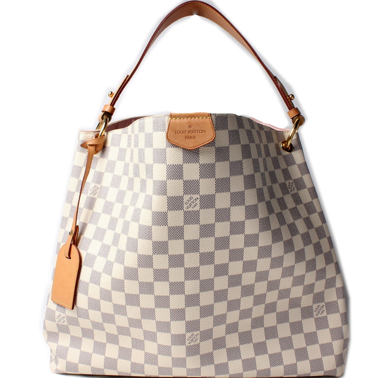 Louis Vuitton Graceful MM Azur Damier Handbag Azur 6