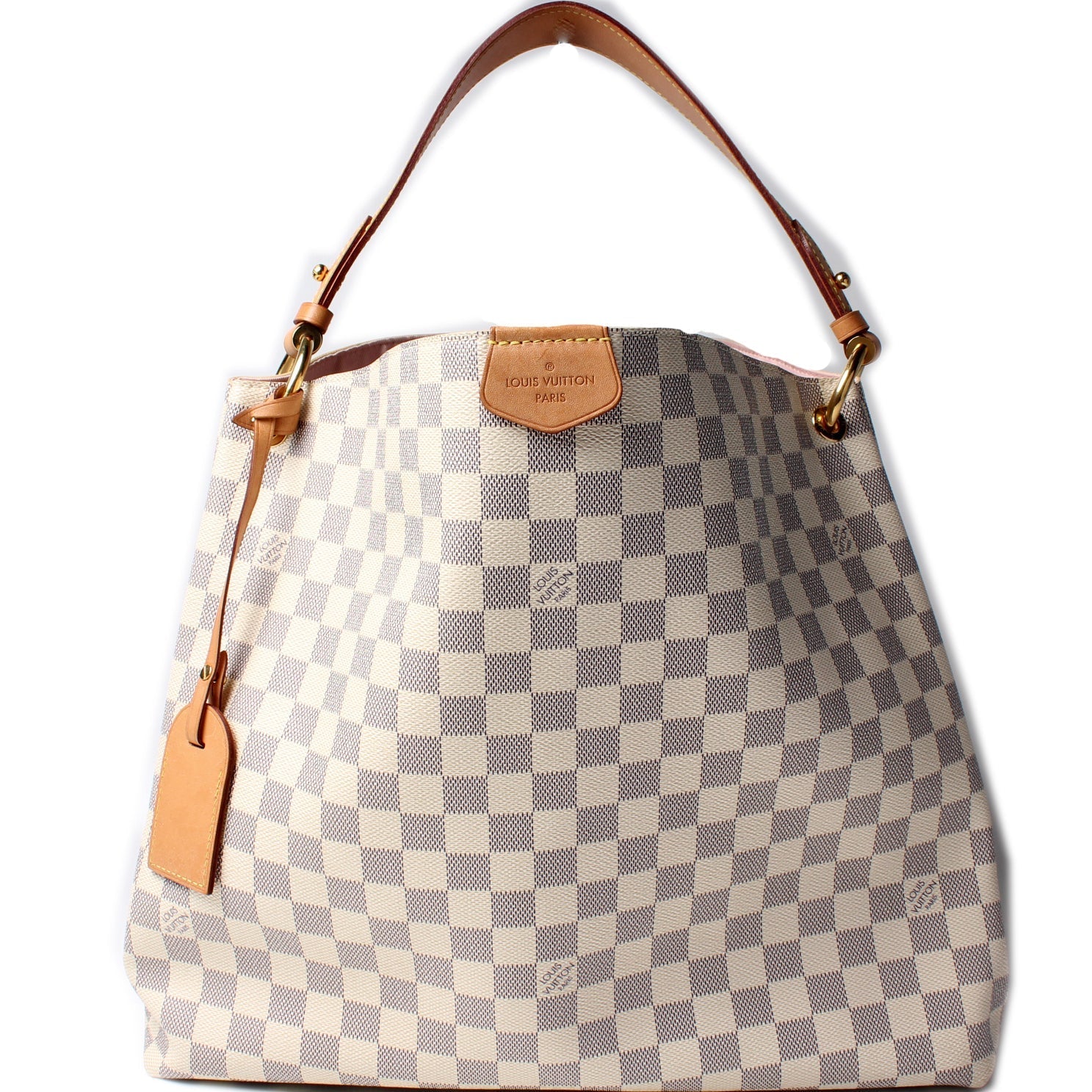 Louis Vuitton Graceful MM Azur Damier Handbag Azur 6