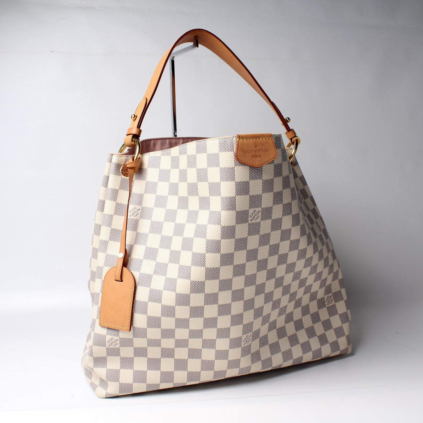 Louis Vuitton Graceful MM Azur Damier Handbag Azur 6