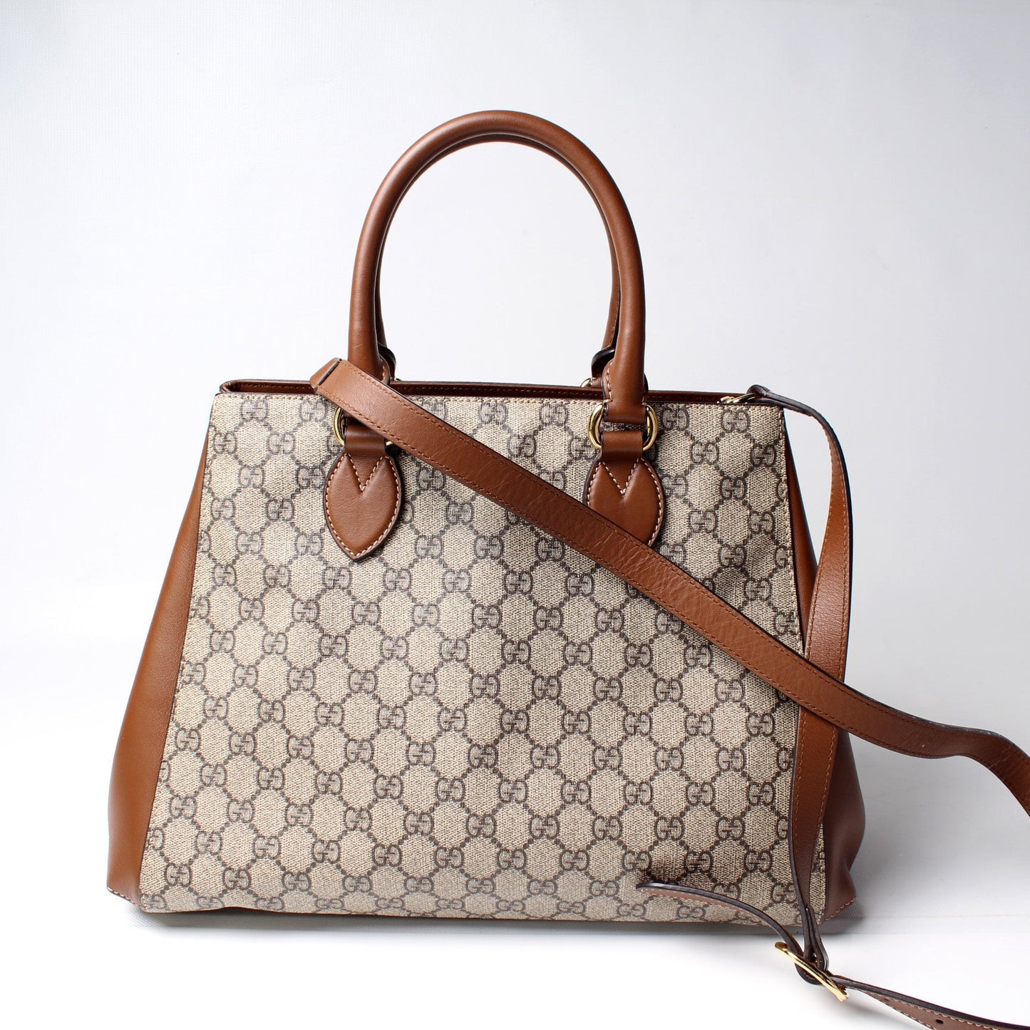 Gucci GG Supreme Top Handle Travel Bag