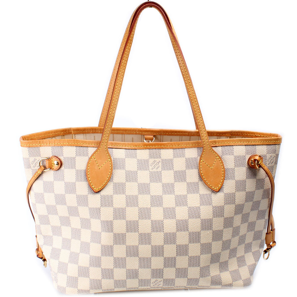 Louis Vuitton Neverfull PM Azur Damier Tote Bag Azur 4