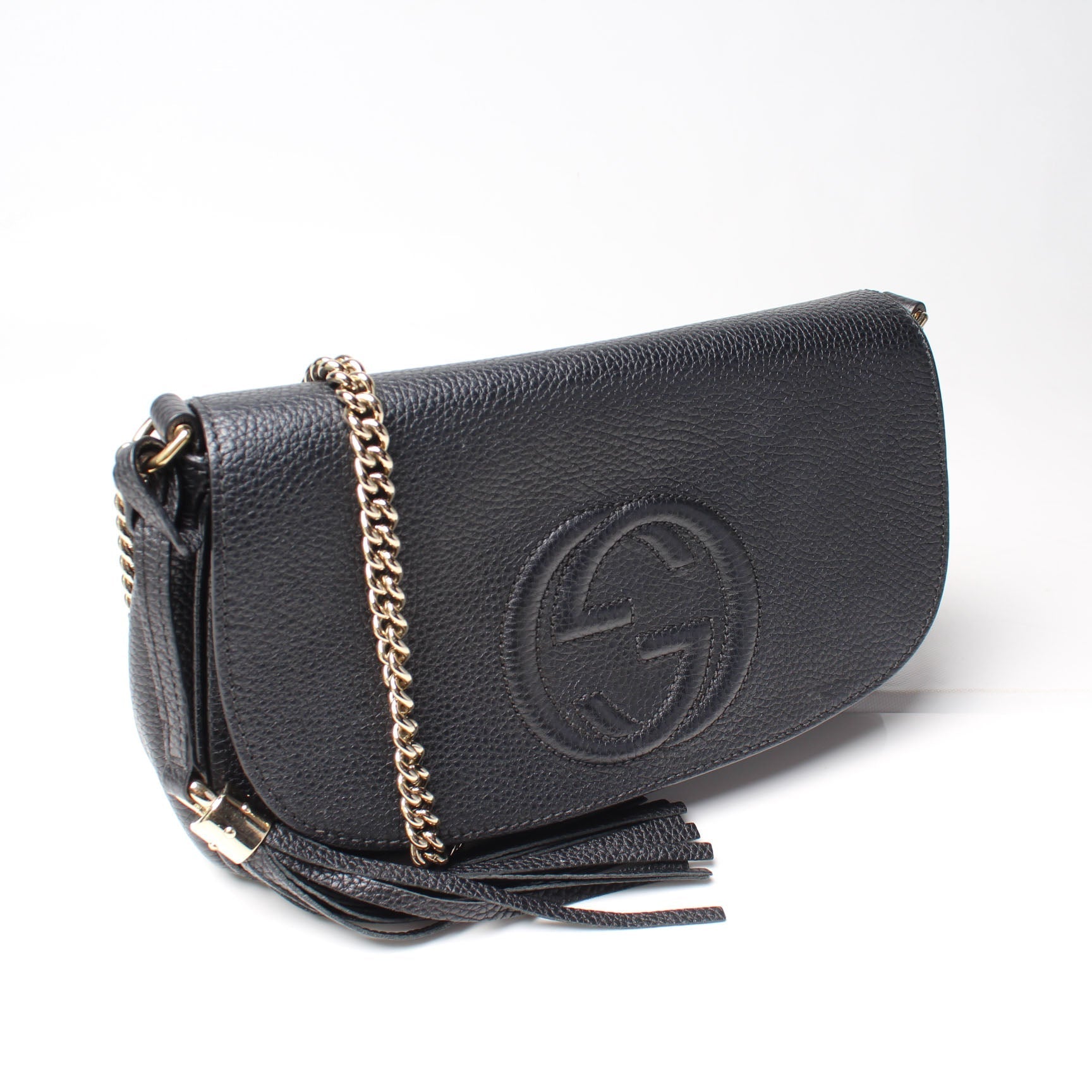 Gucci Soho Tassel Chain Flap Travel Bag