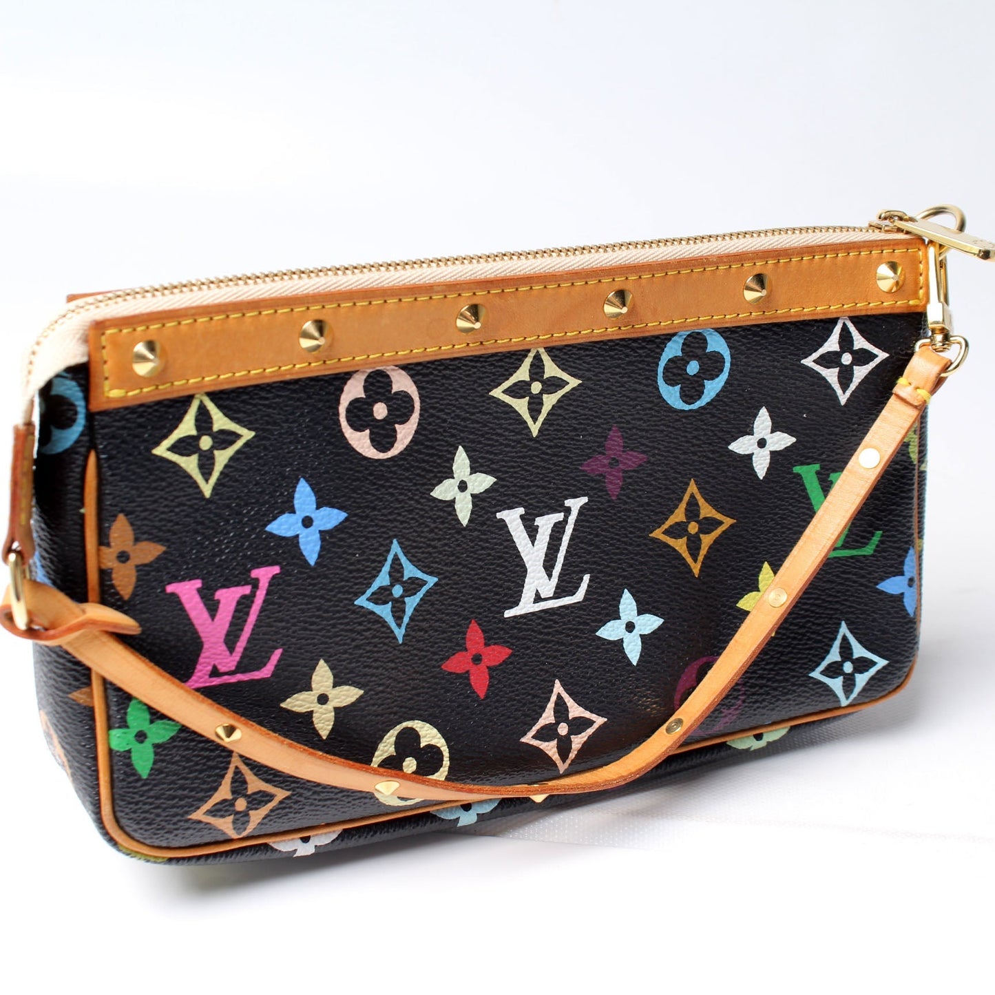 Louis Vuitton Pochette Accessoires Monogram Multicolor Clutch Bag