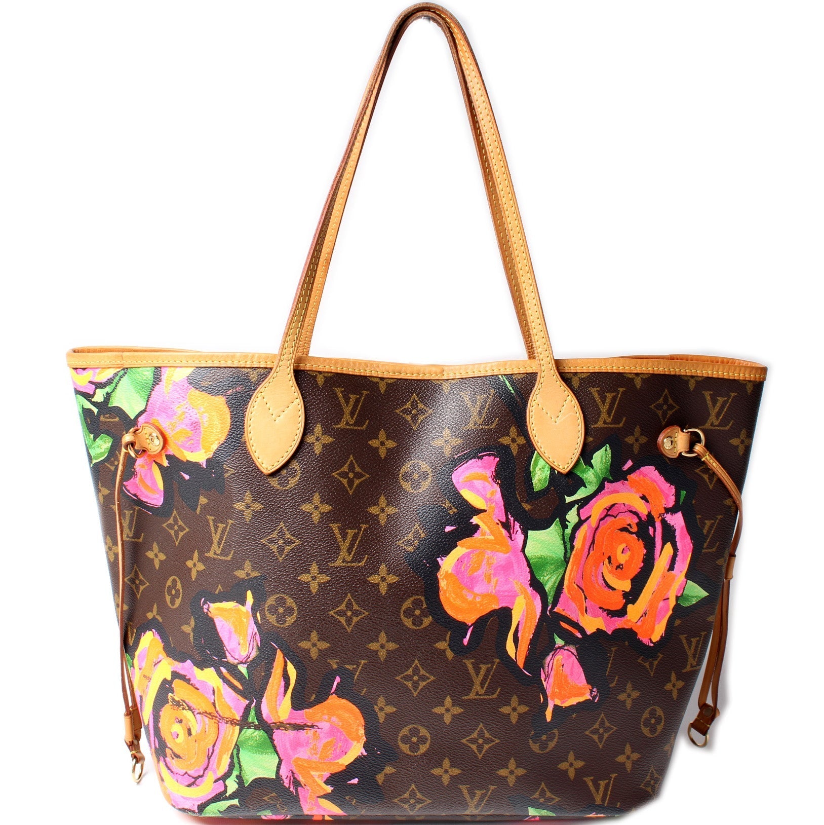 Louis Vuitton Neverfull MM Roses Tote Bag