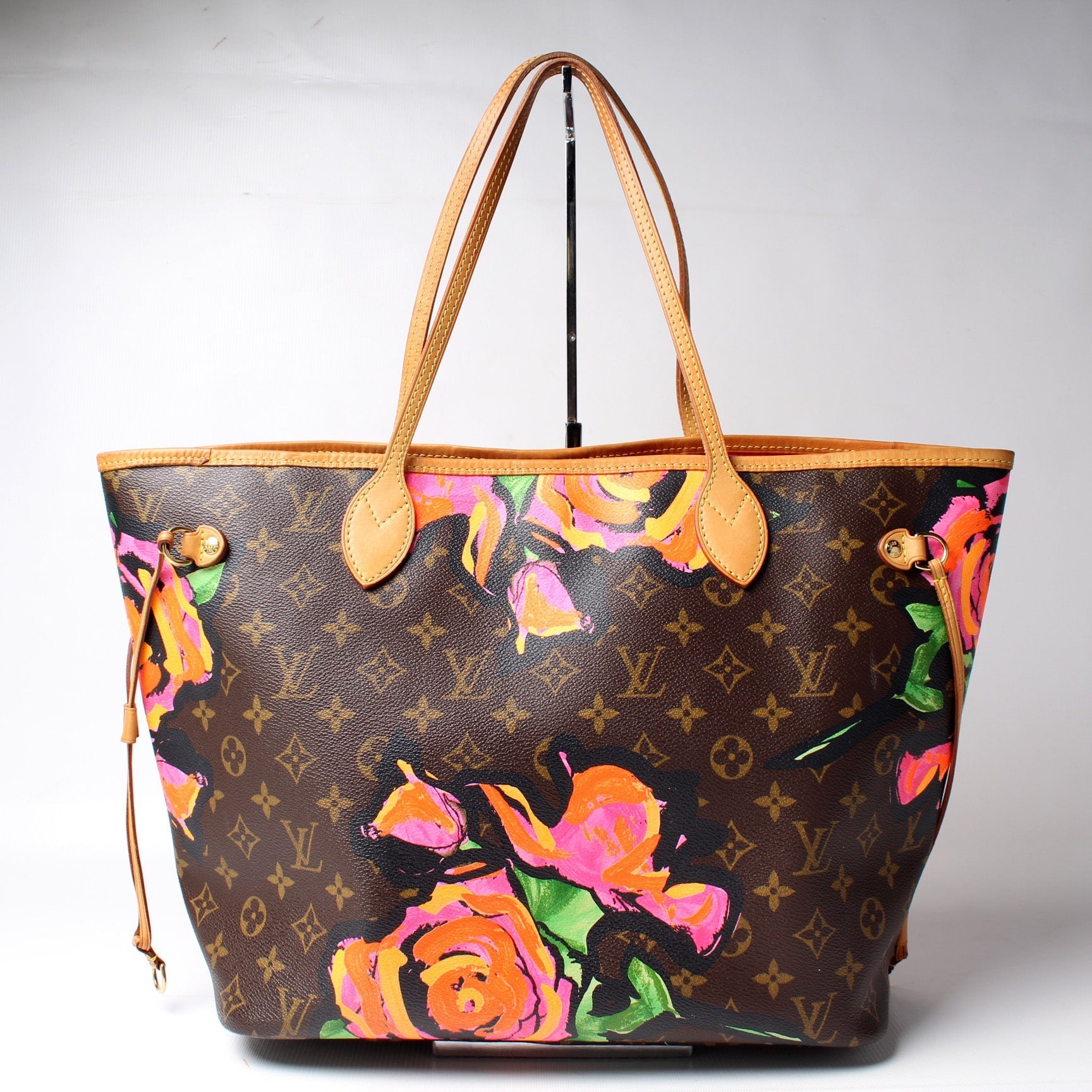 Louis Vuitton Neverfull MM Roses Tote Bag