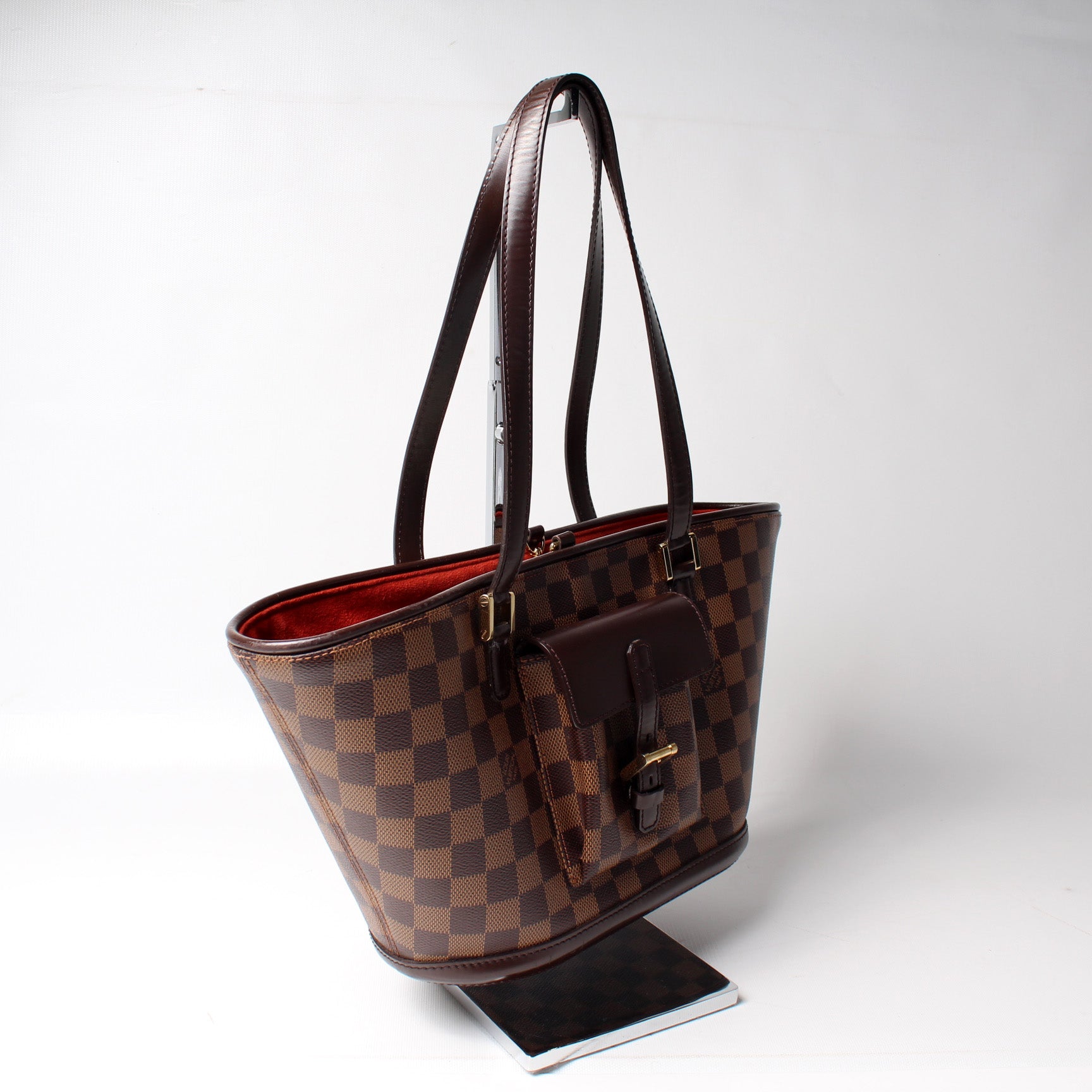 Louis Vuitton Manosque PM Ebene Damier Handbag Ebene 1