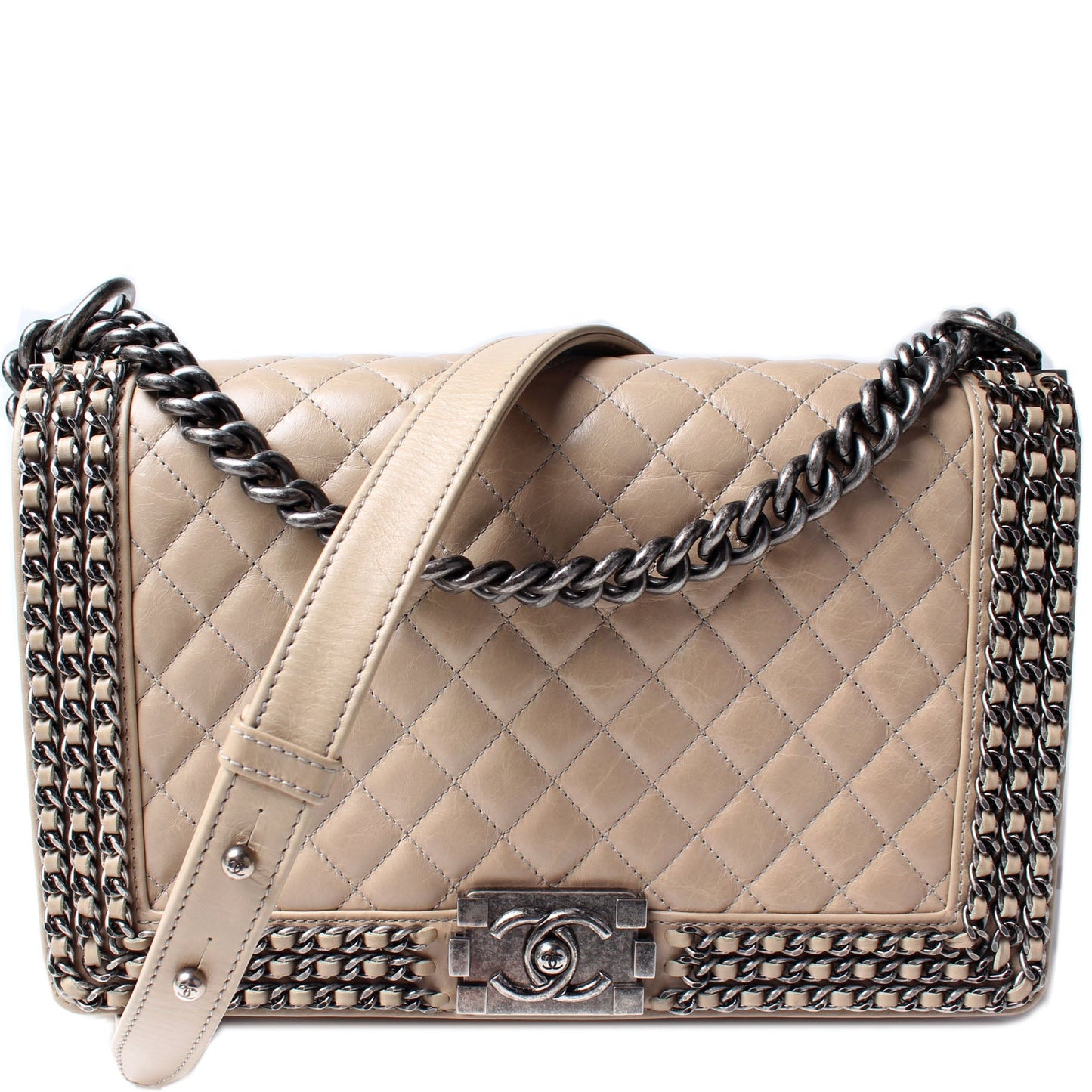 Chanel Boy Flap Old Around 20M Handbag