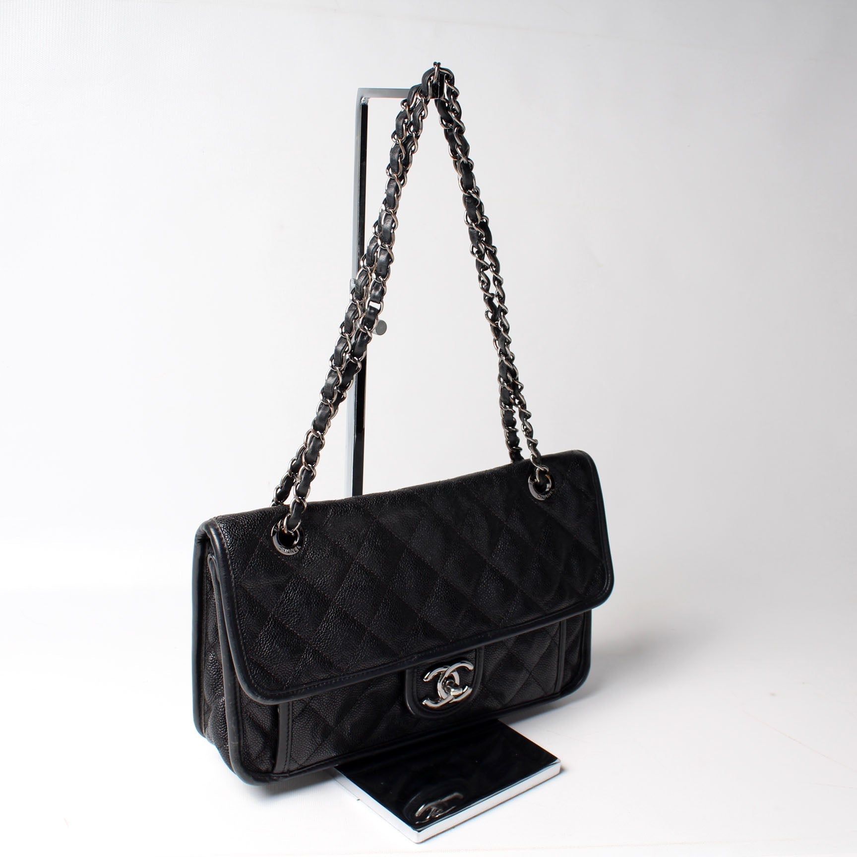 Chanel French Riviera Flap Caviar Handbag