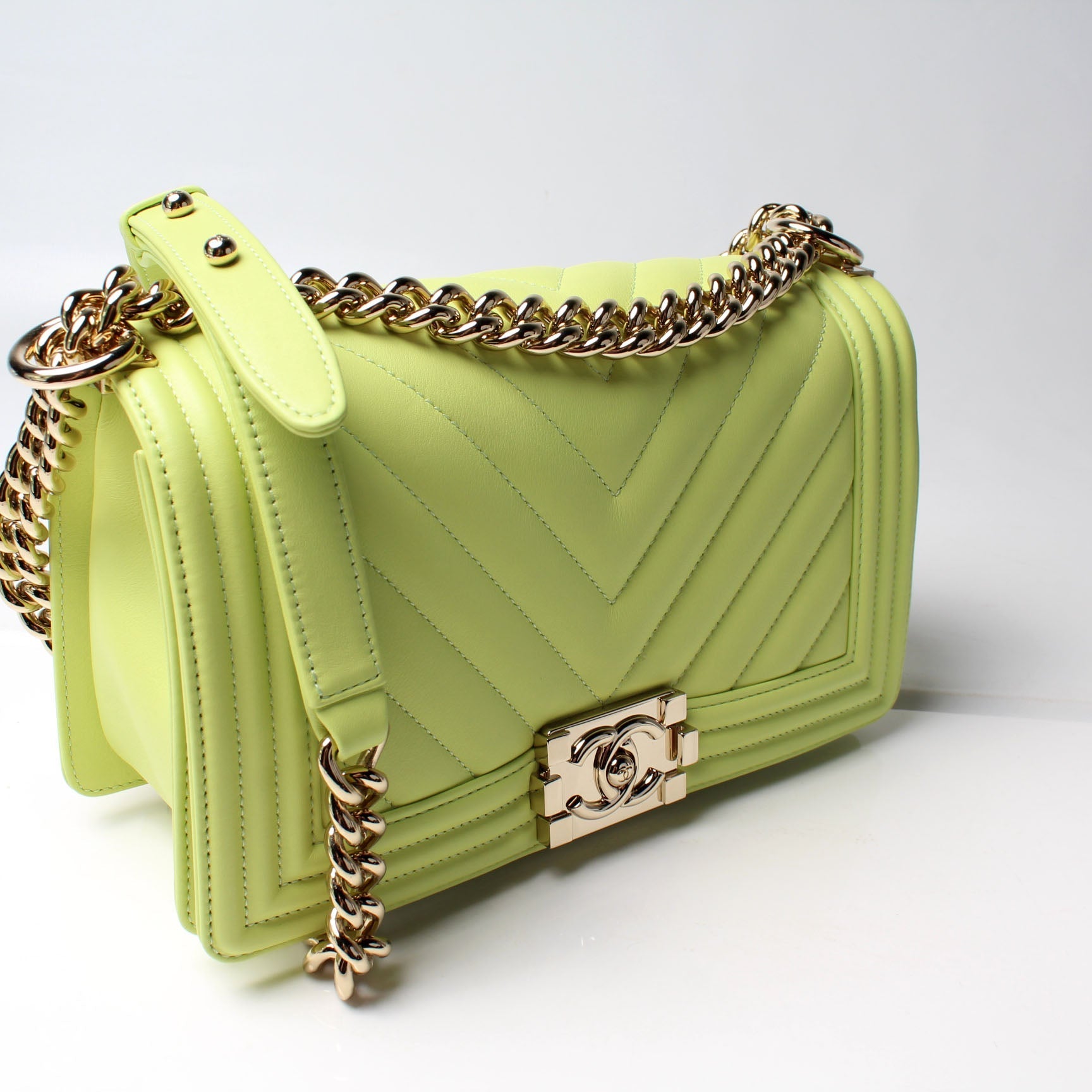 Chanel Boy Flap New Lambskin 27M Handbag