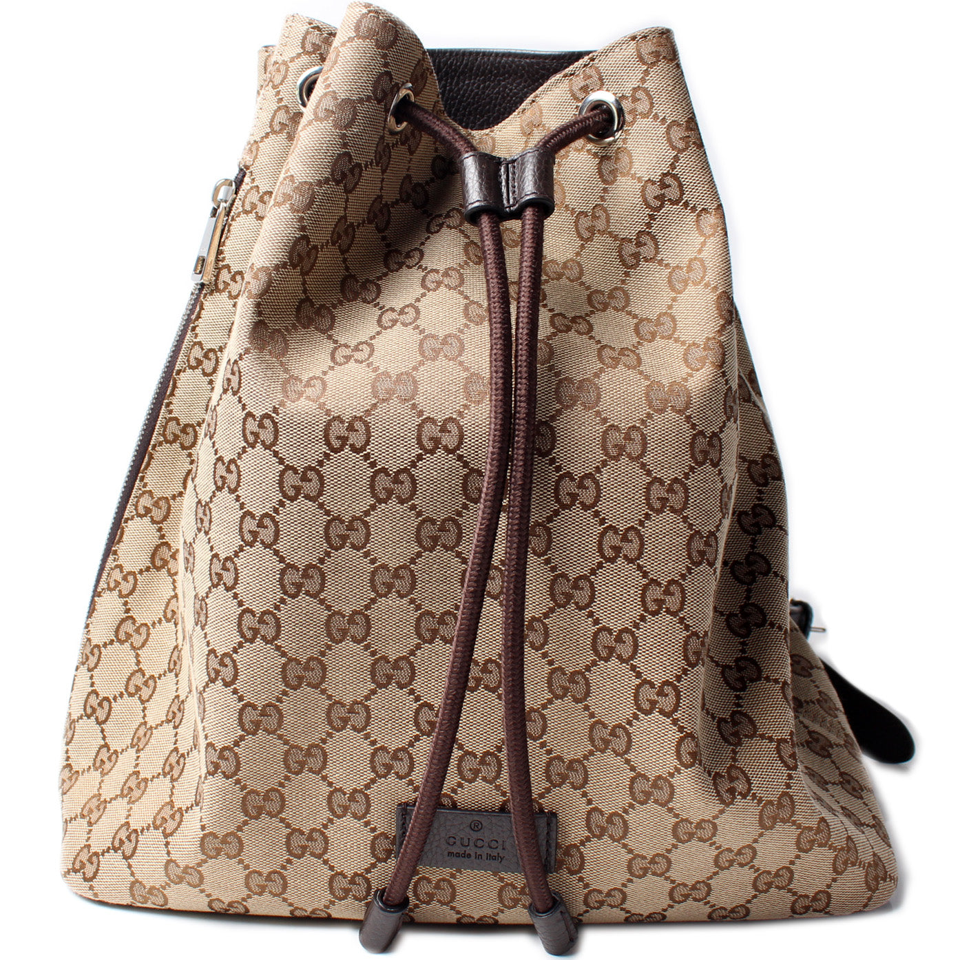 Gucci GG Drawstring Backpack Canvas Jewelry Backpack 2