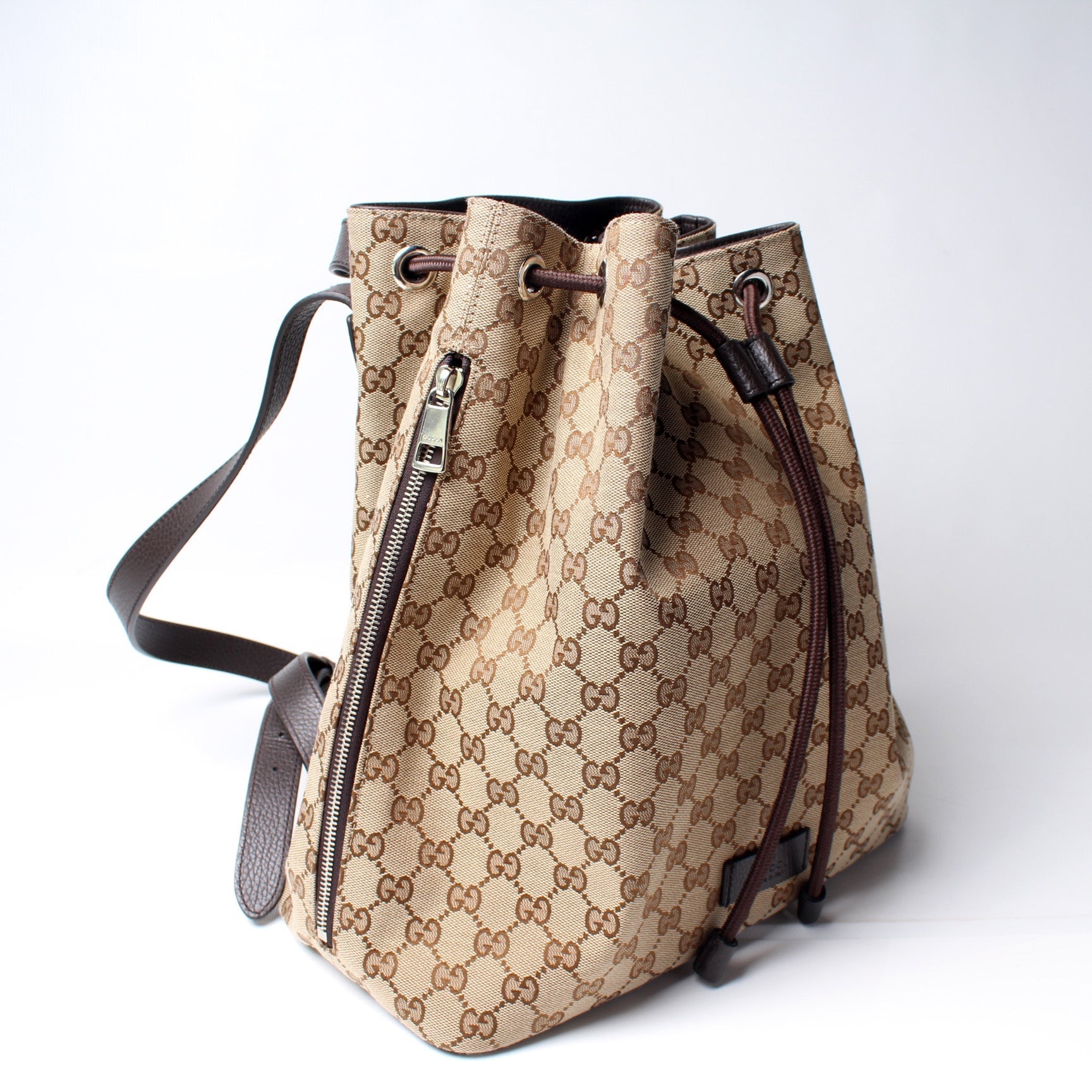Gucci GG Drawstring Backpack Canvas Jewelry Backpack 2