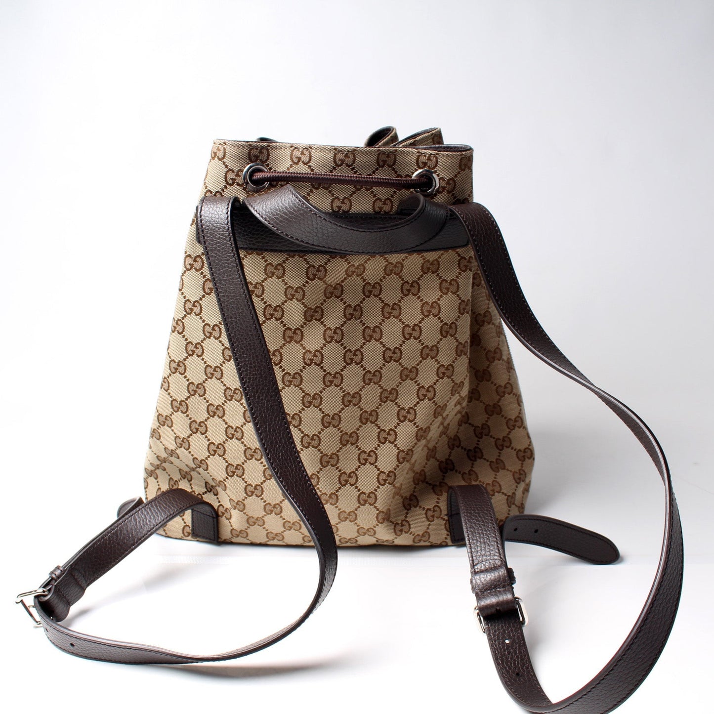 Gucci GG Drawstring Backpack Canvas Jewelry Backpack 2