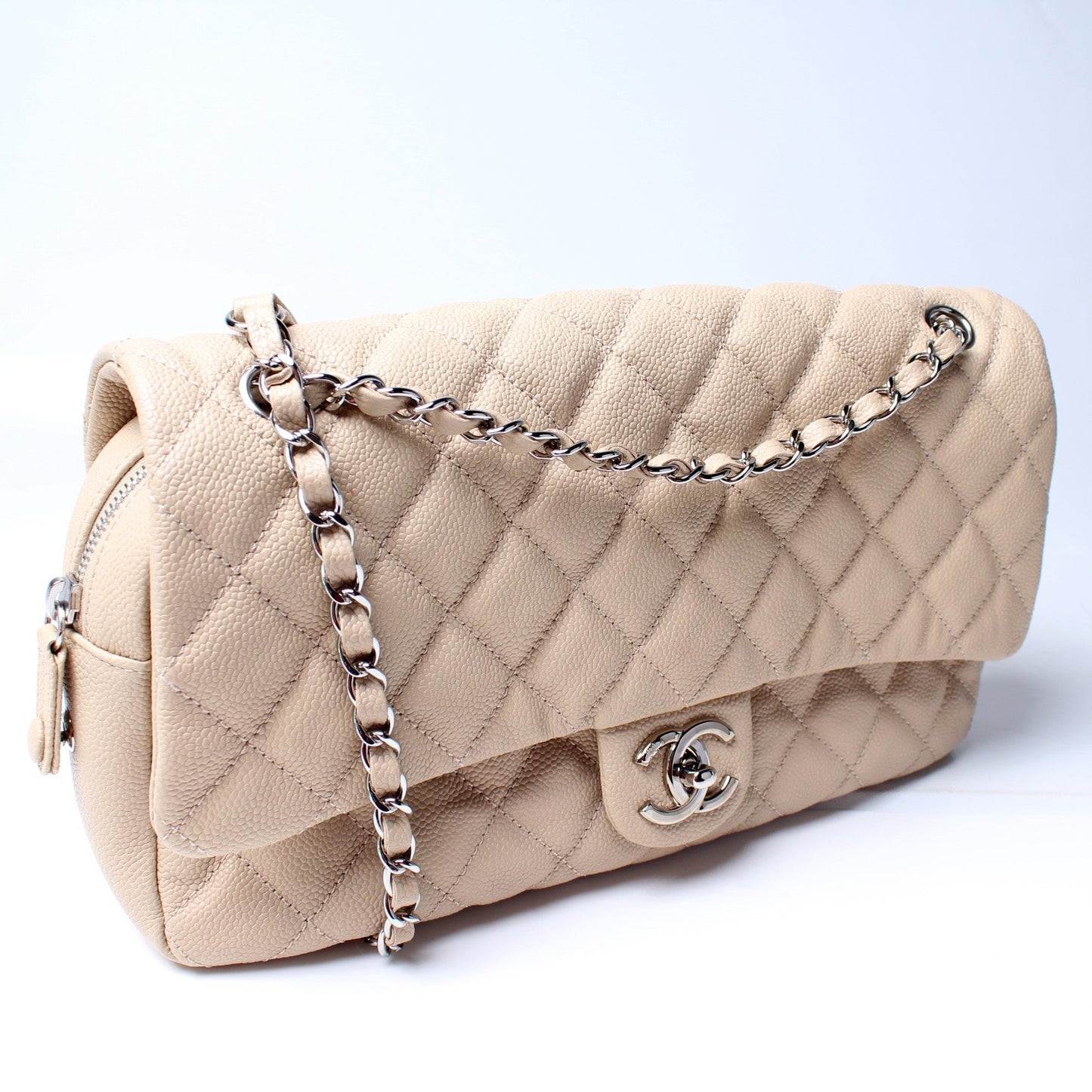 Chanel Easy Flap Caviar 18M Handbag