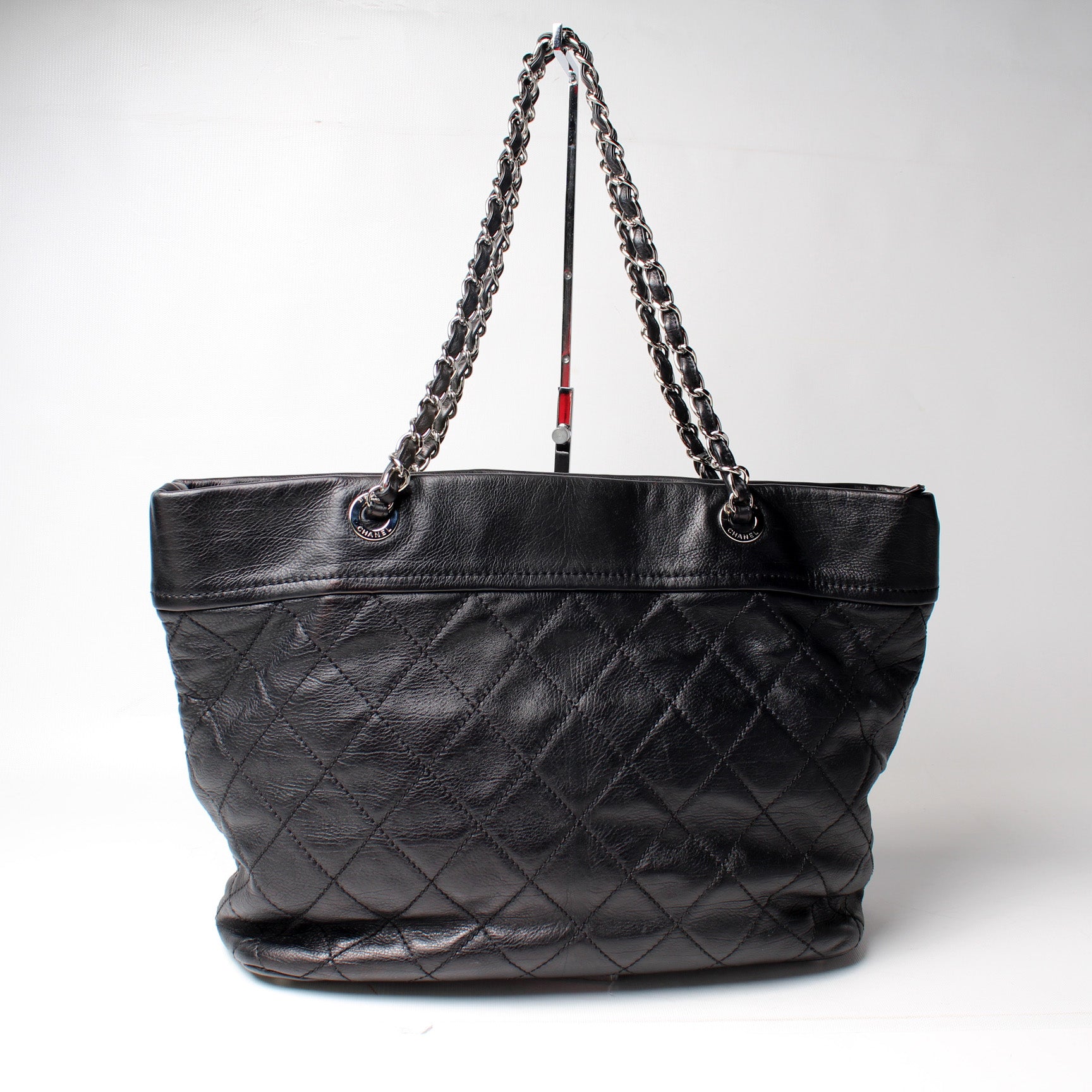 Chanel CC Flap Pocket Shopper Caviar 13M Tote Bag
