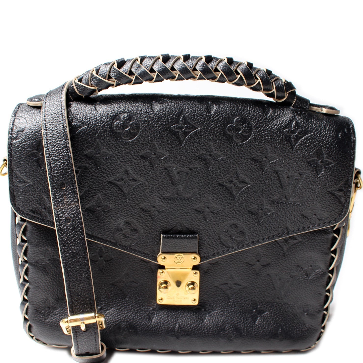 Louis Vuitton Pochette Metis Braided Empreinte Clutch Bag
