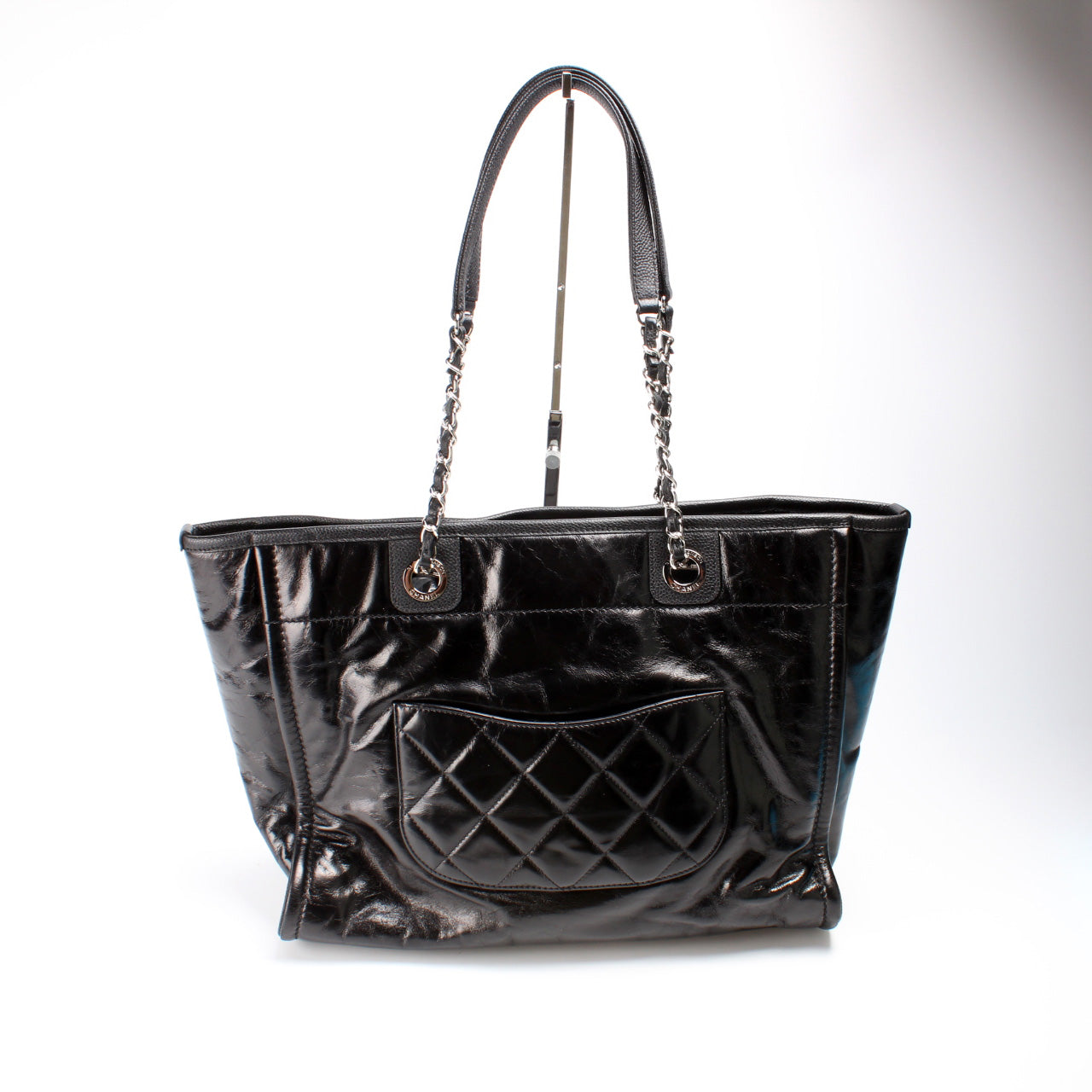 Chanel Deauville Glazed Calf Small Handbag