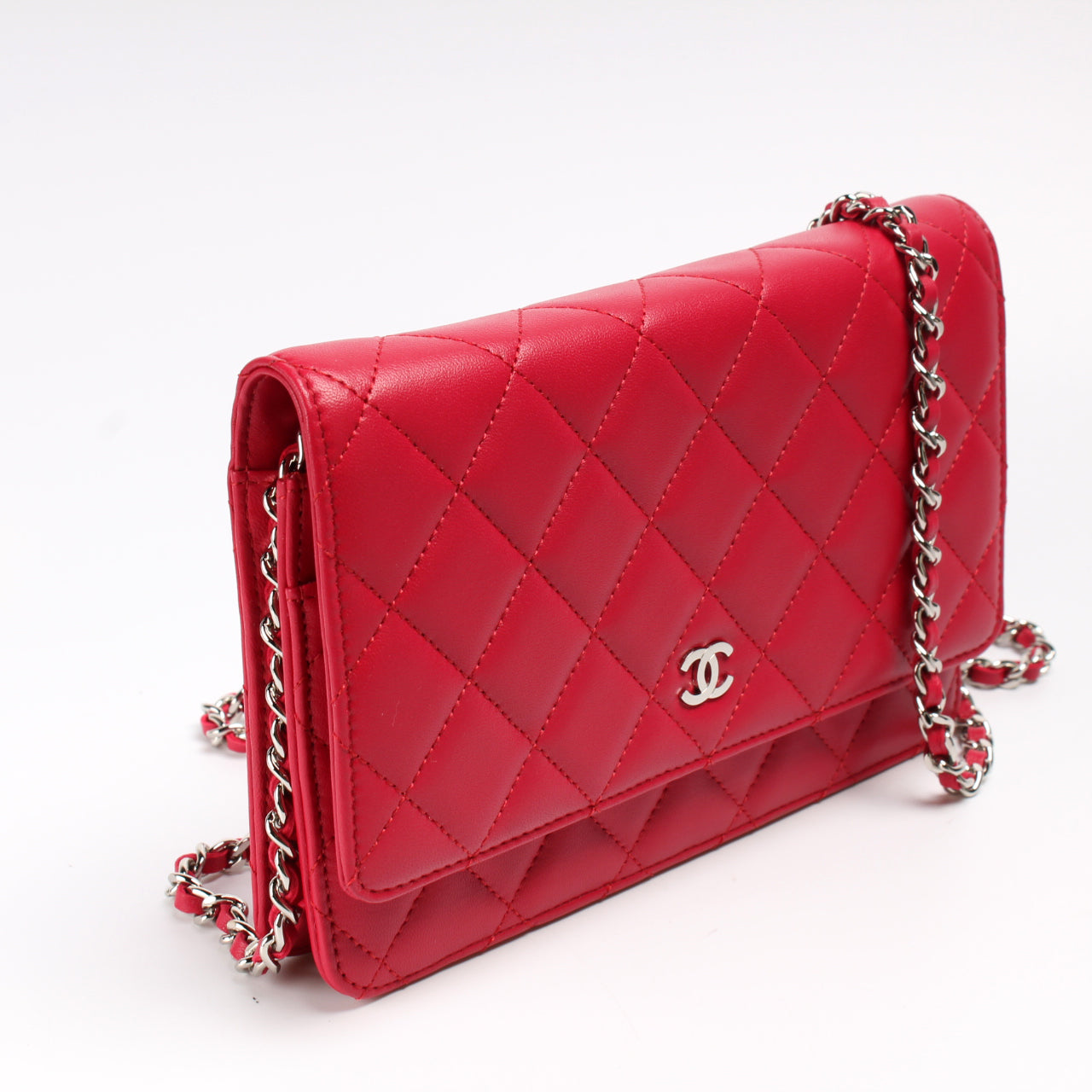 Chanel WOC Classic Quilted Lambskin 15M Clutch Bag