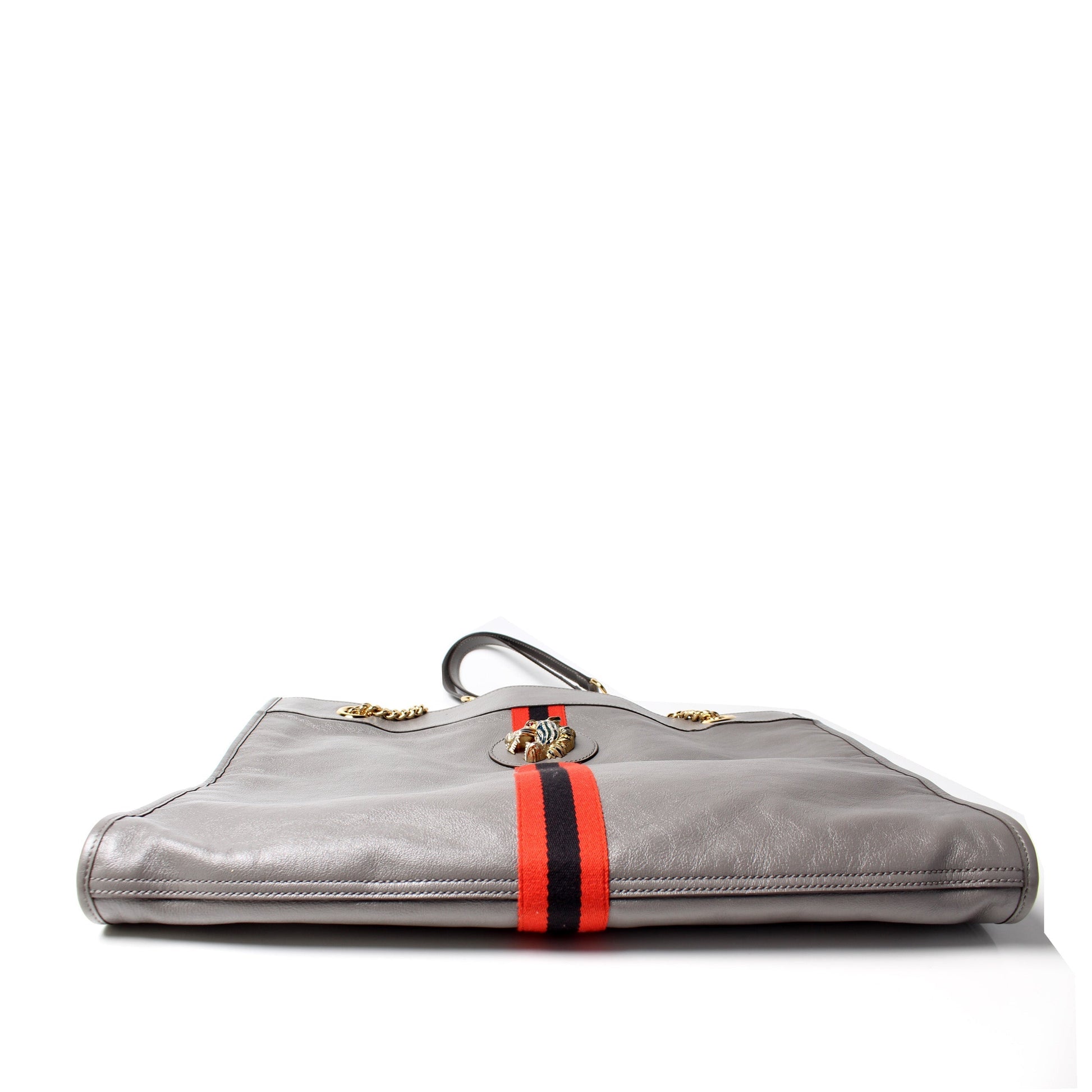 Gucci Rajah Tote Bag Leather Leather 1