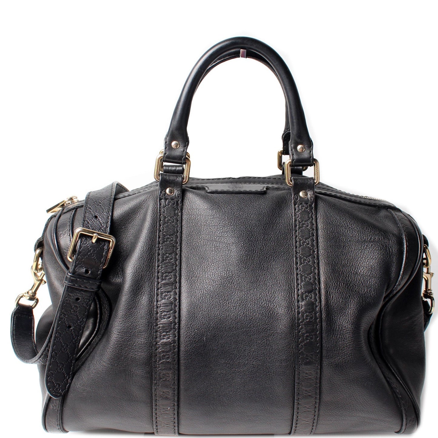 Gucci Boston Leather Travel Bag