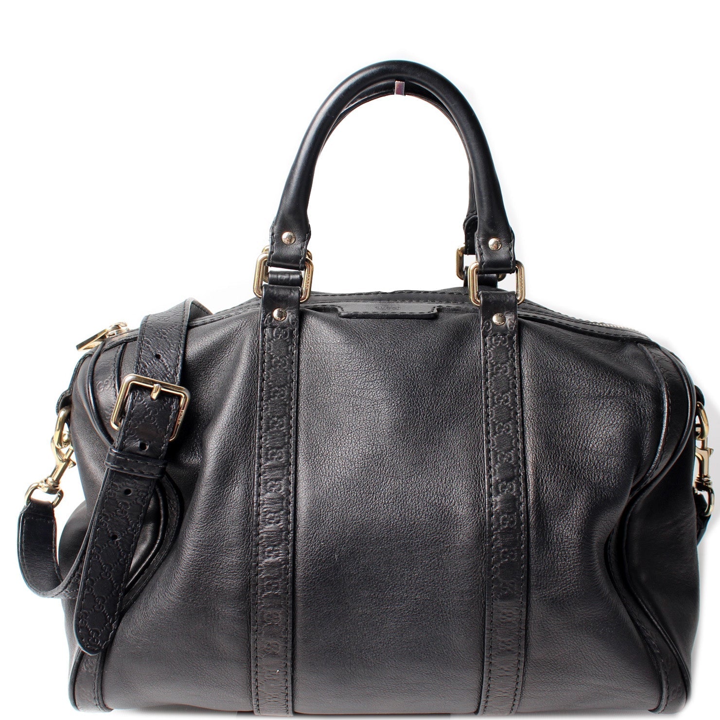 Gucci Boston Leather Travel Bag
