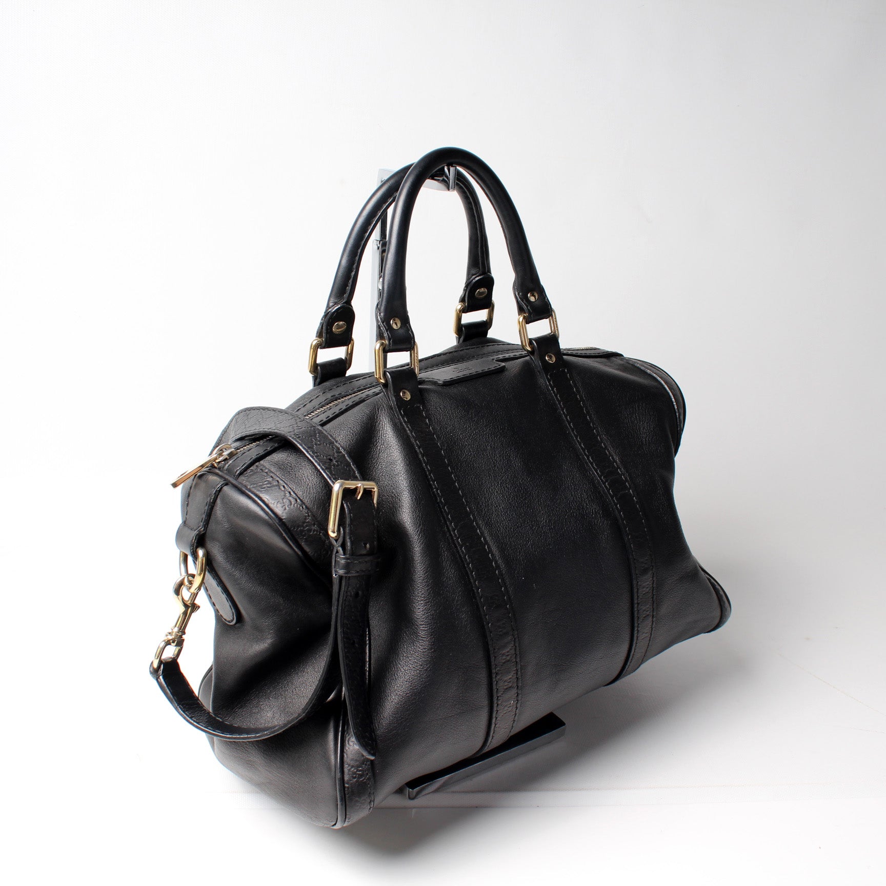 Gucci Boston Leather Travel Bag