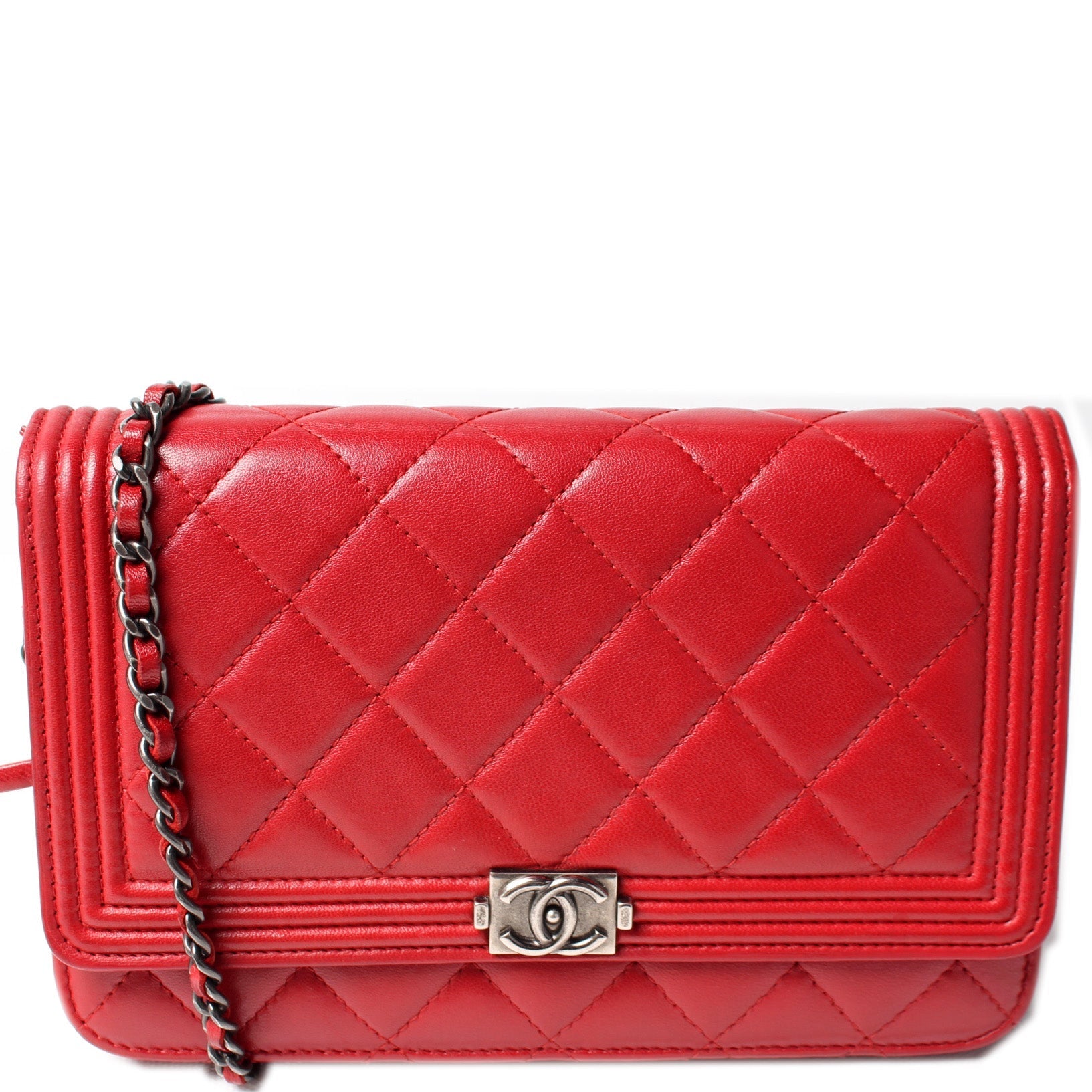 Chanel WOC Boy Lambskin 20M Clutch Bag