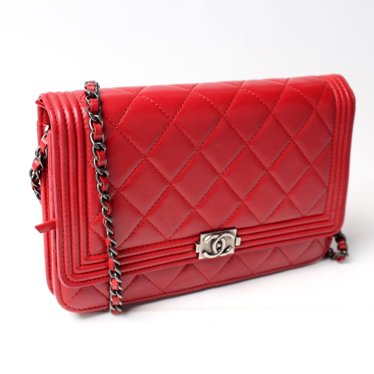 Chanel WOC Boy Lambskin 20M Clutch Bag