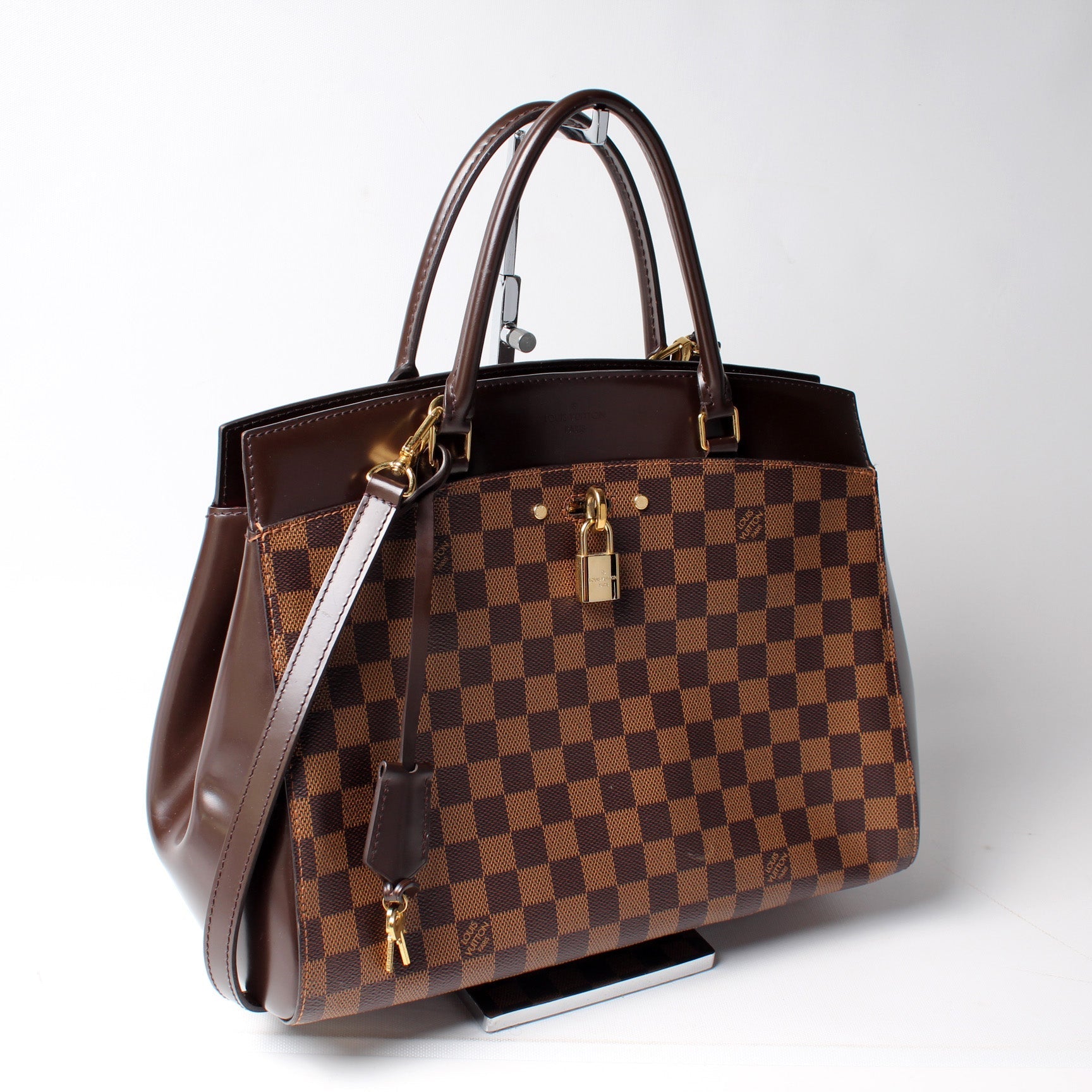 Louis Vuitton Rivoli Ebene MM Damier Handbag Damier Ebene