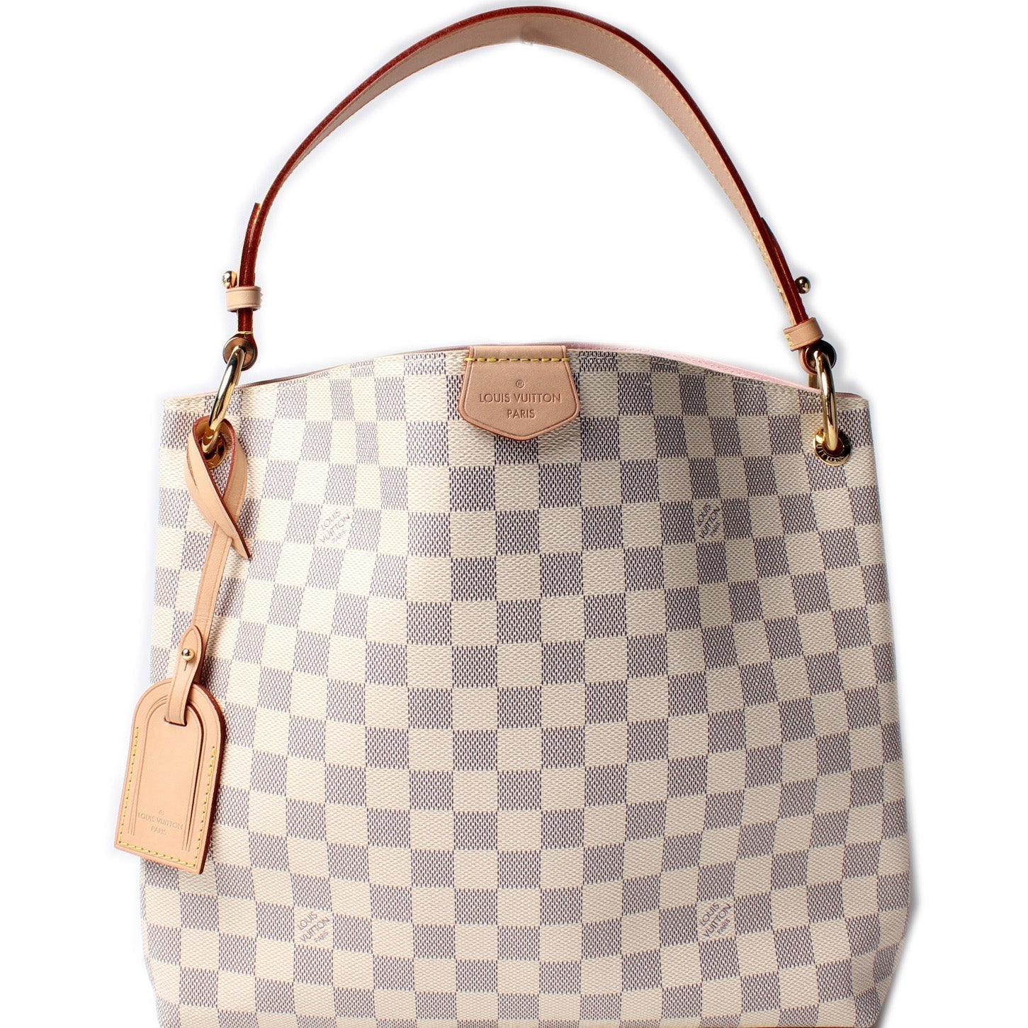 Louis Vuitton Graceful PM Azur Damier Handbag Azur 8