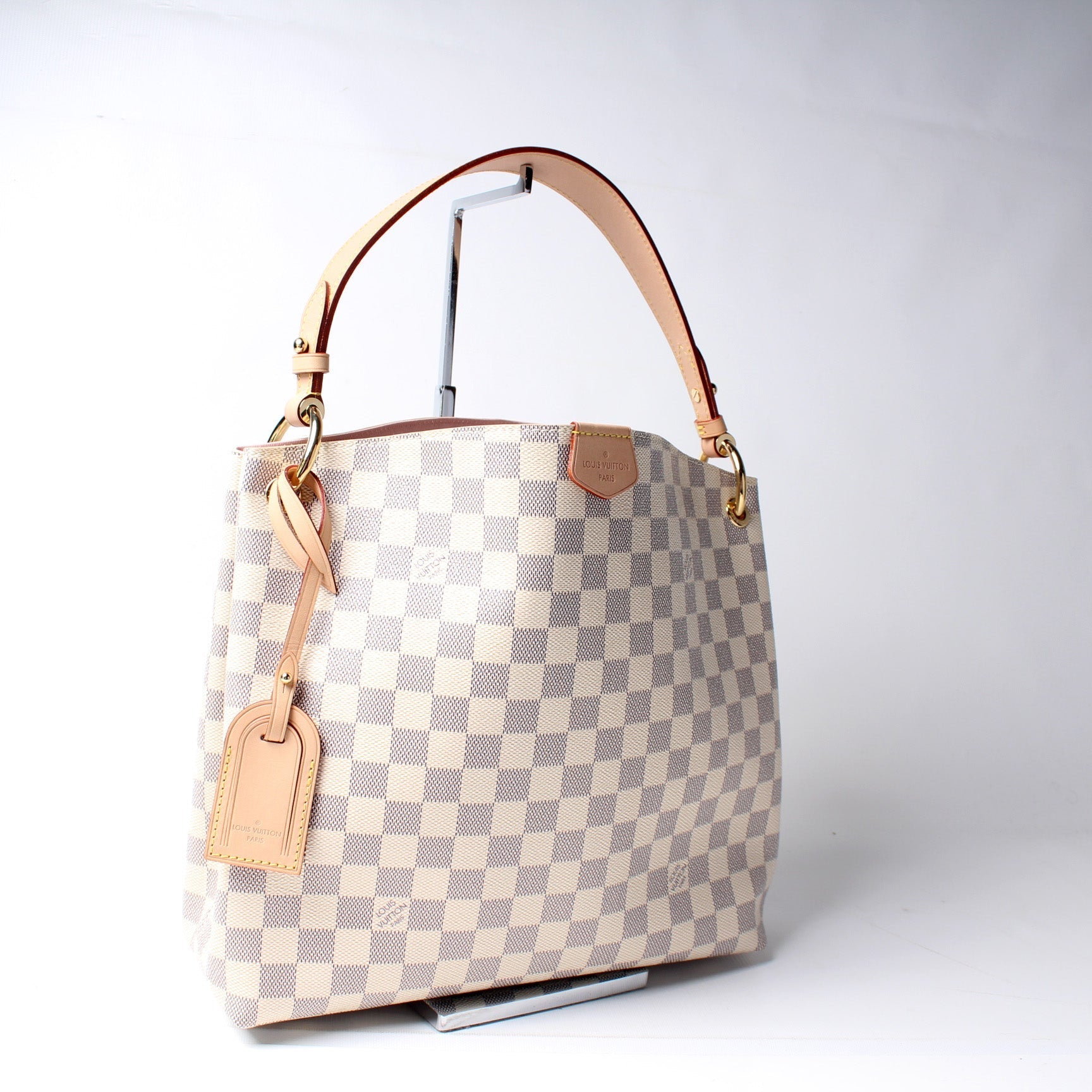Louis Vuitton Graceful PM Azur Damier Handbag Azur 8