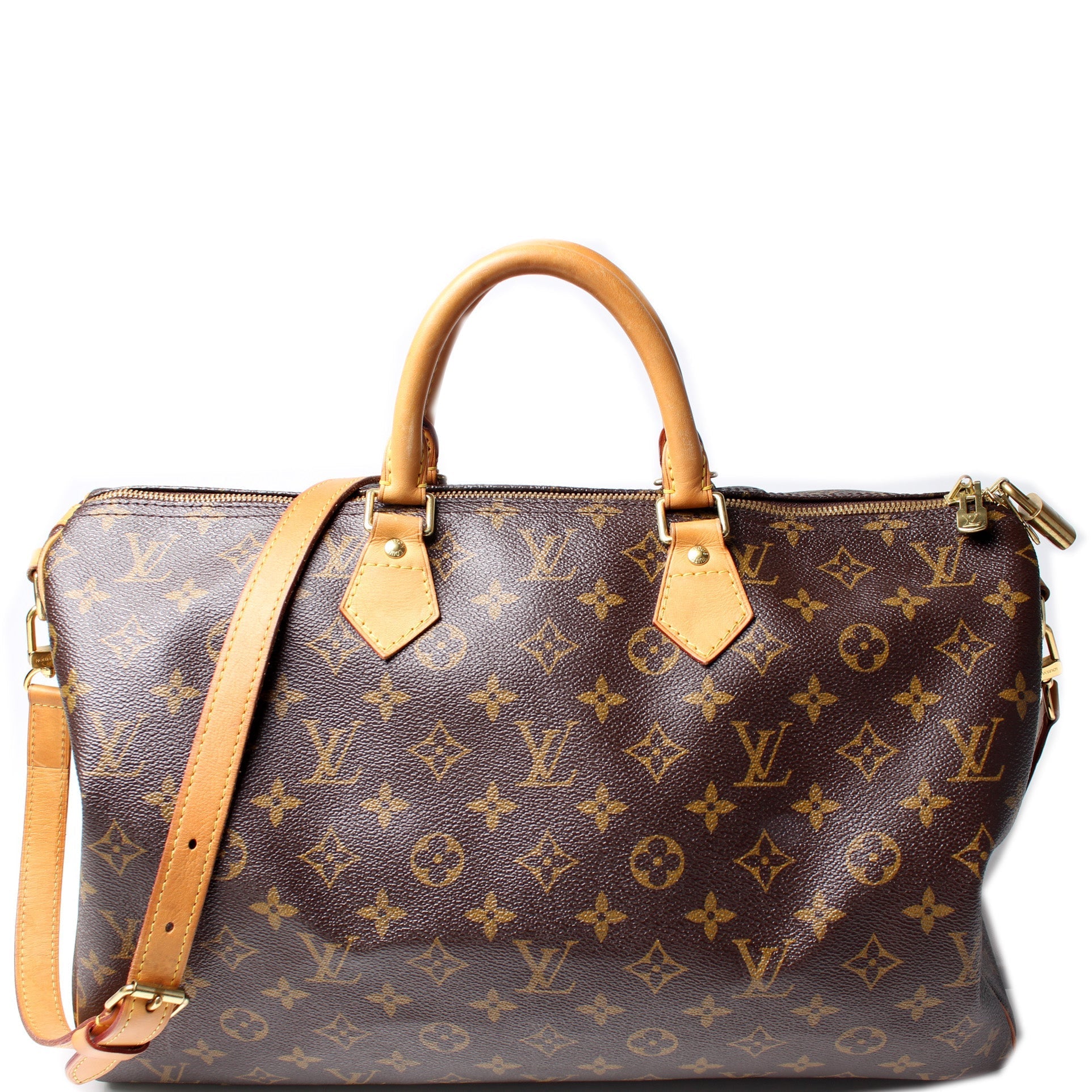Louis Vuitton Speedy 40 Bandouliere Monogram Handbag Monogram 3