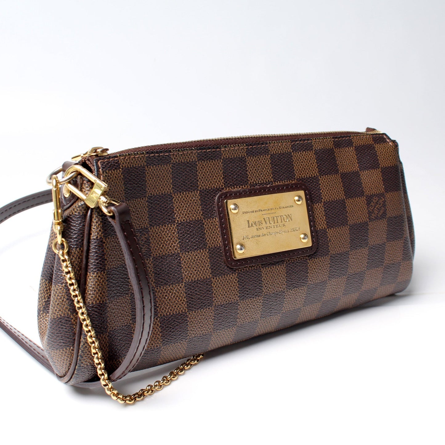 Louis Vuitton Eva Ebene Clutch Bag