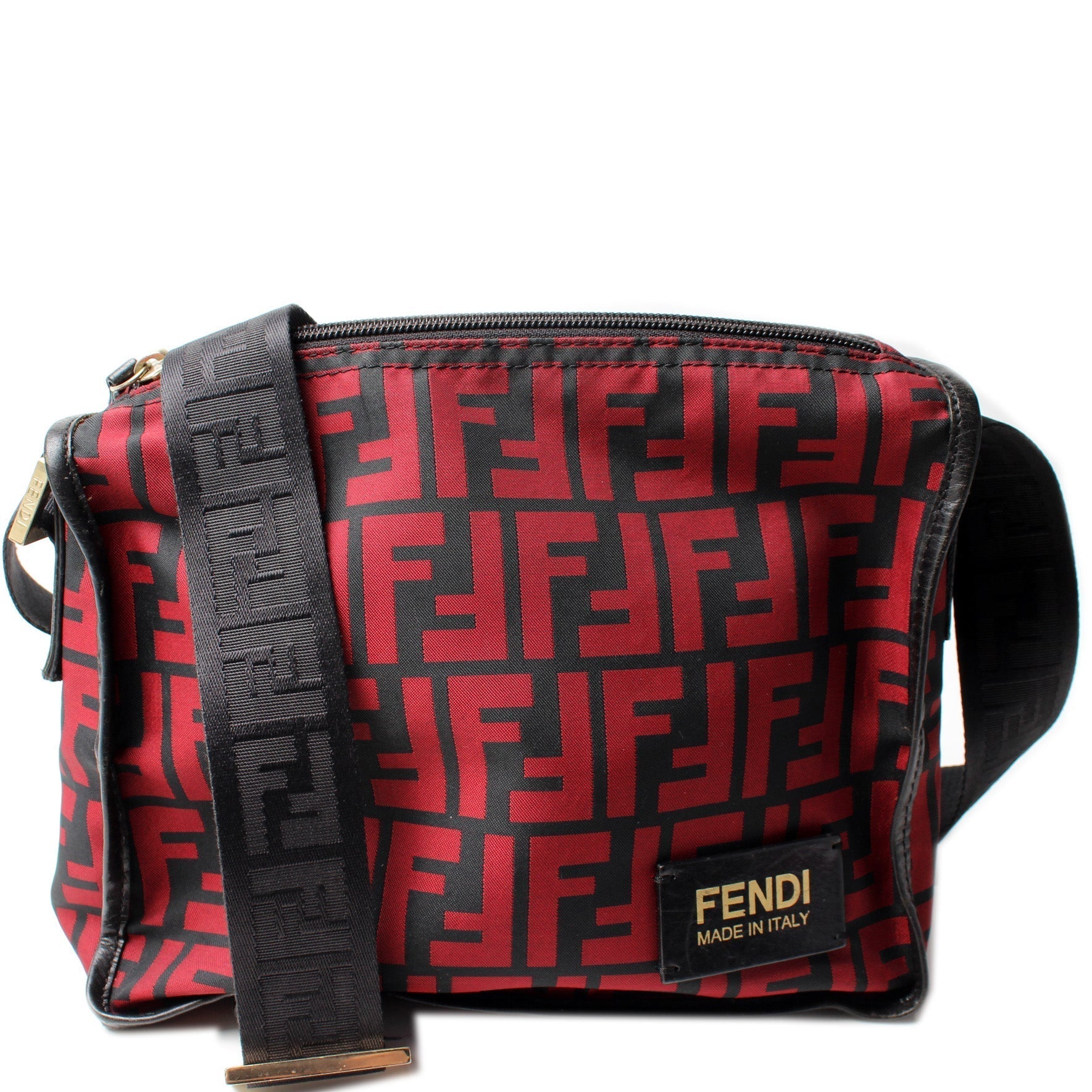 Fendi Zucca Messanger Bag Nylon Travel Bag