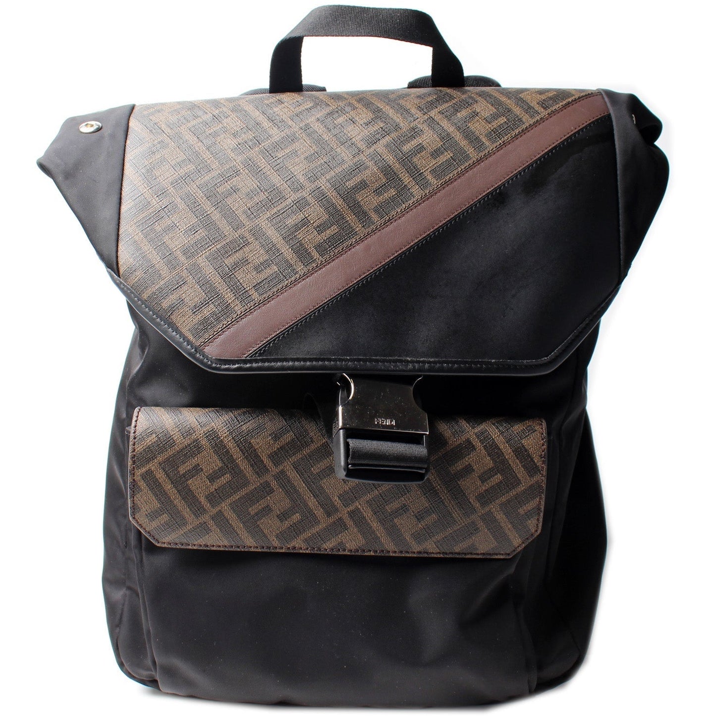 Fendi Zucca Backpack Bag Nylon