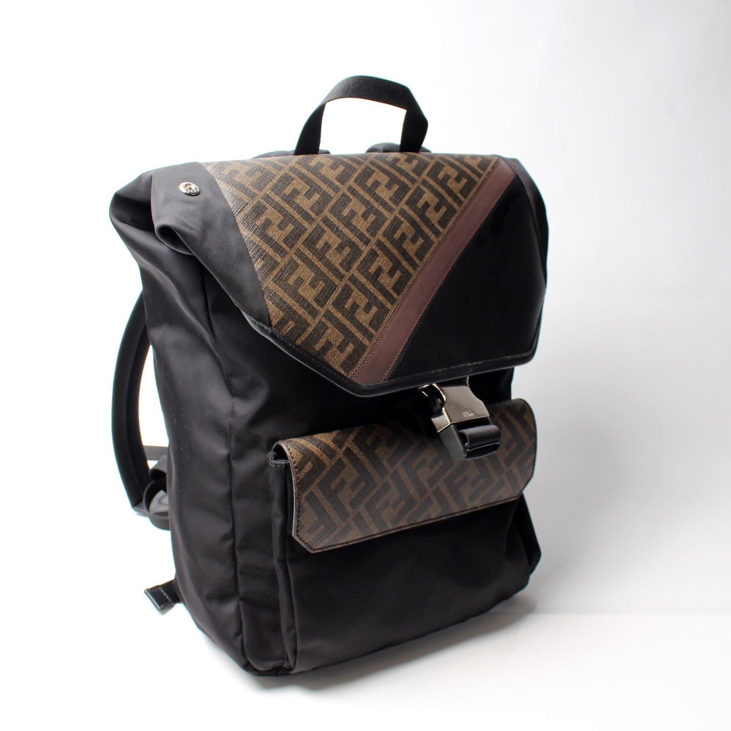 Fendi Zucca Backpack Bag Nylon