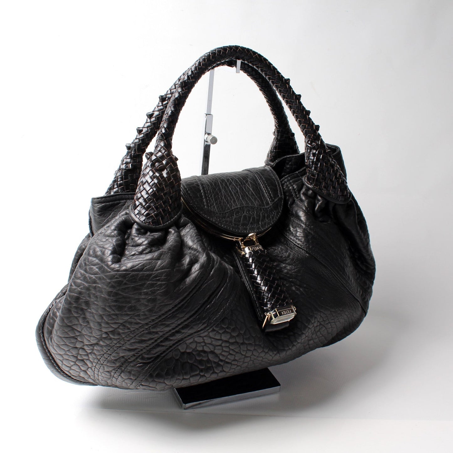 Fendi 8Br511 Spy Bag Leather Travel Bag