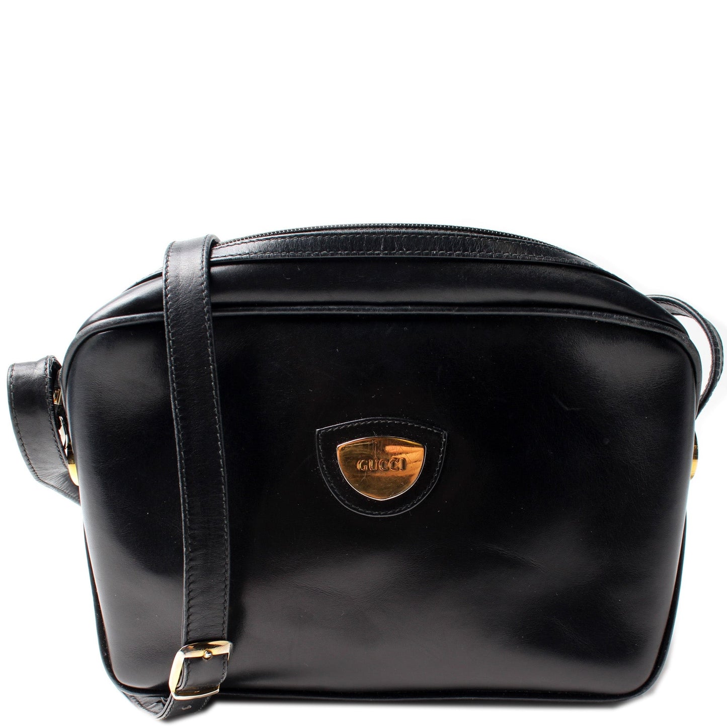 Gucci Camera Leather Crossbody Bag