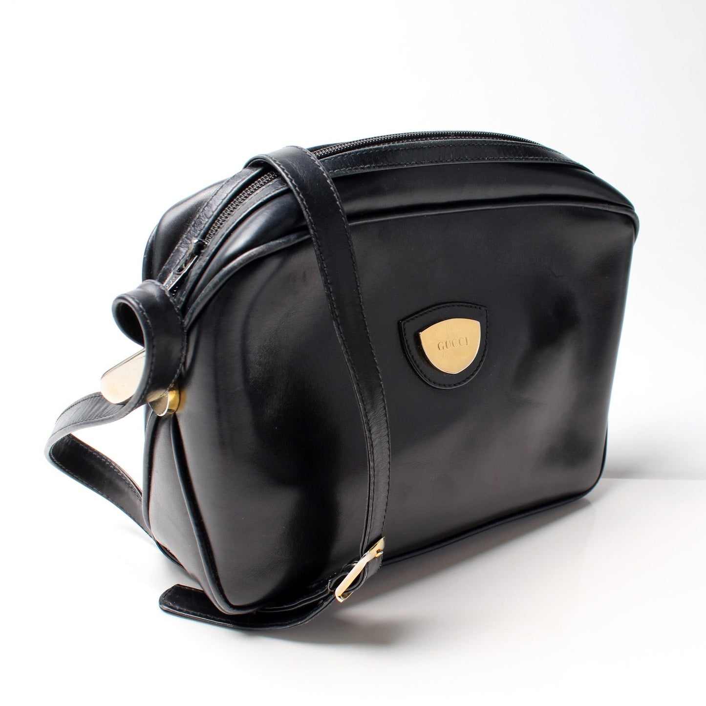 Gucci Camera Leather Crossbody Bag