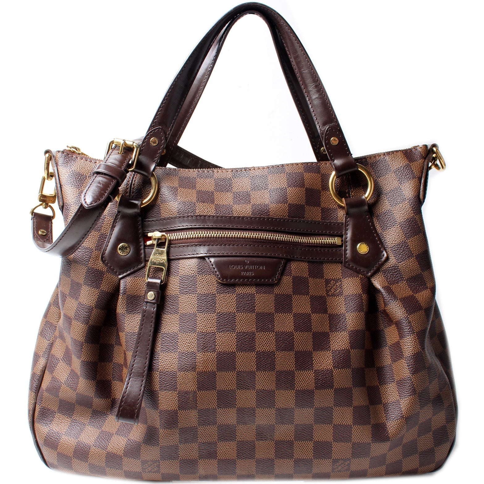 Louis Vuitton Evora MM Ebene Damier Handbag Ebene 8