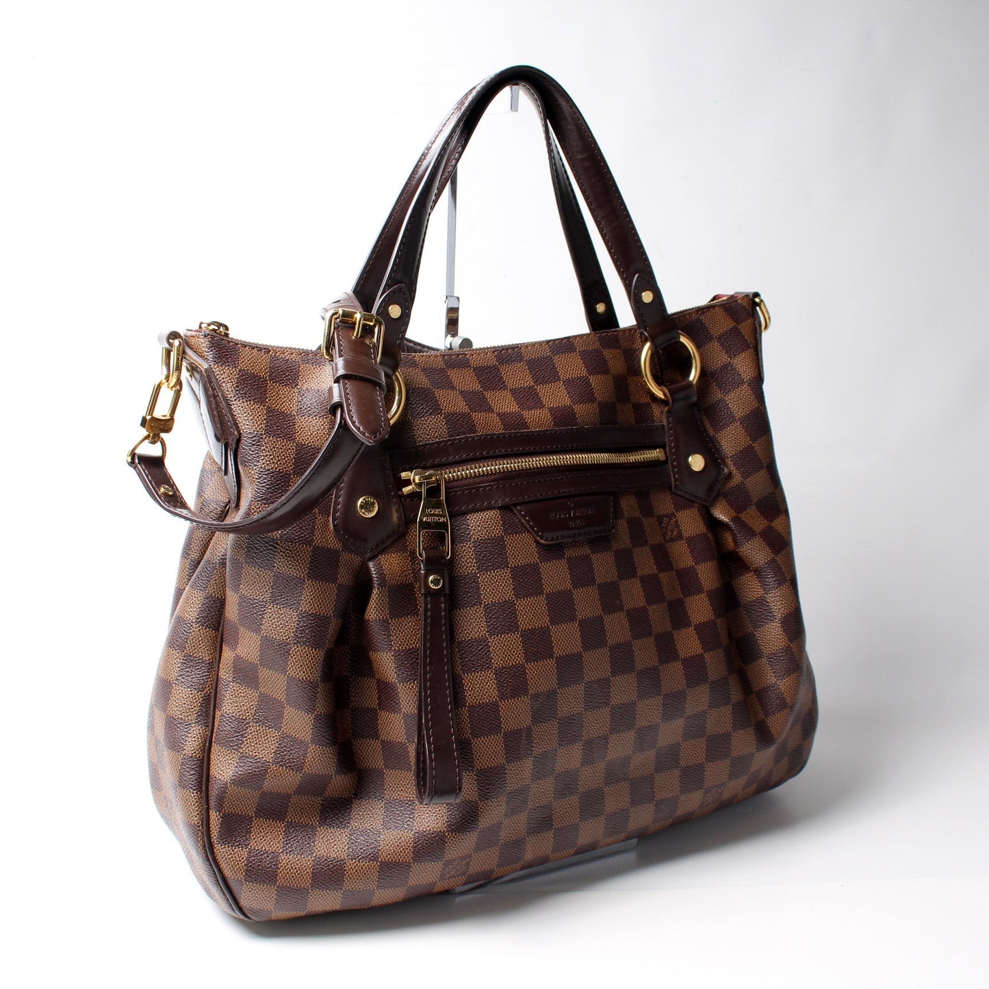 Louis Vuitton Evora MM Ebene Damier Handbag Ebene 8