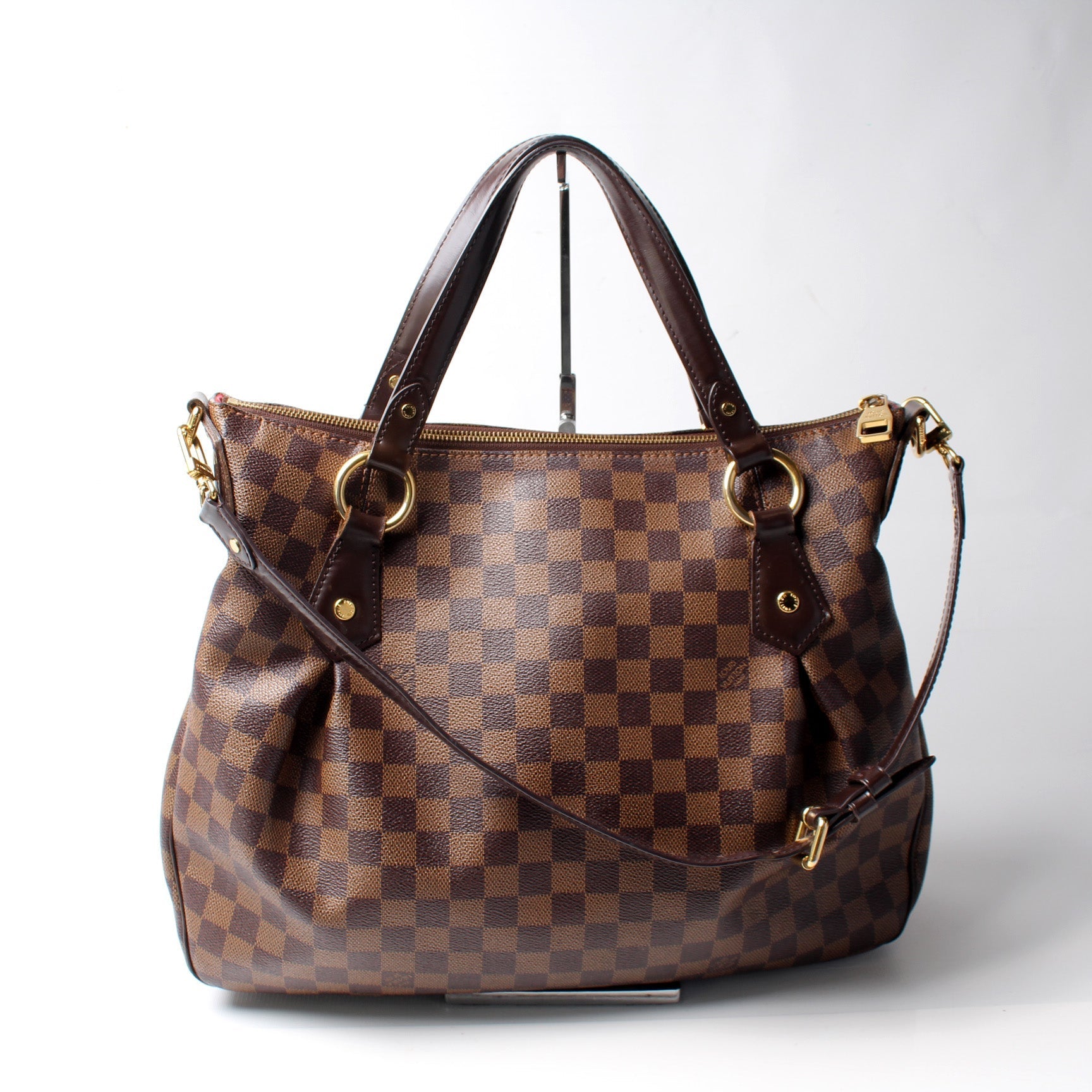 Louis Vuitton Evora MM Ebene Damier Handbag Ebene 8