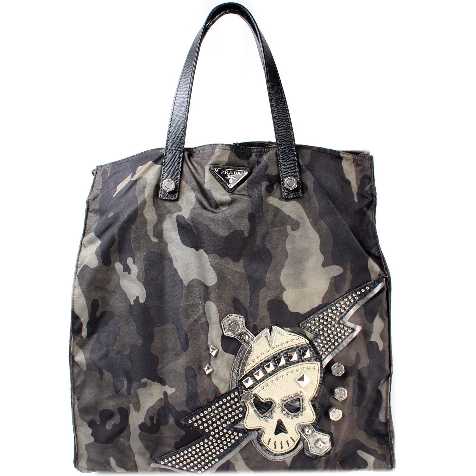 Prada Skull Tote Bag Nylon
