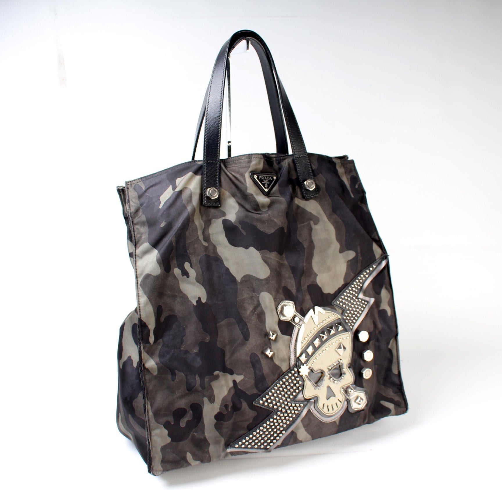 Prada Skull Tote Bag Nylon