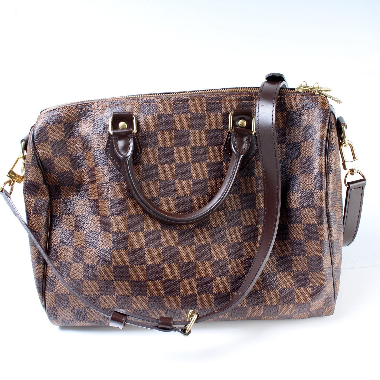 Louis Vuitton Speedy 30 Bandouliere Ebene Damier Handbag Ebene 7